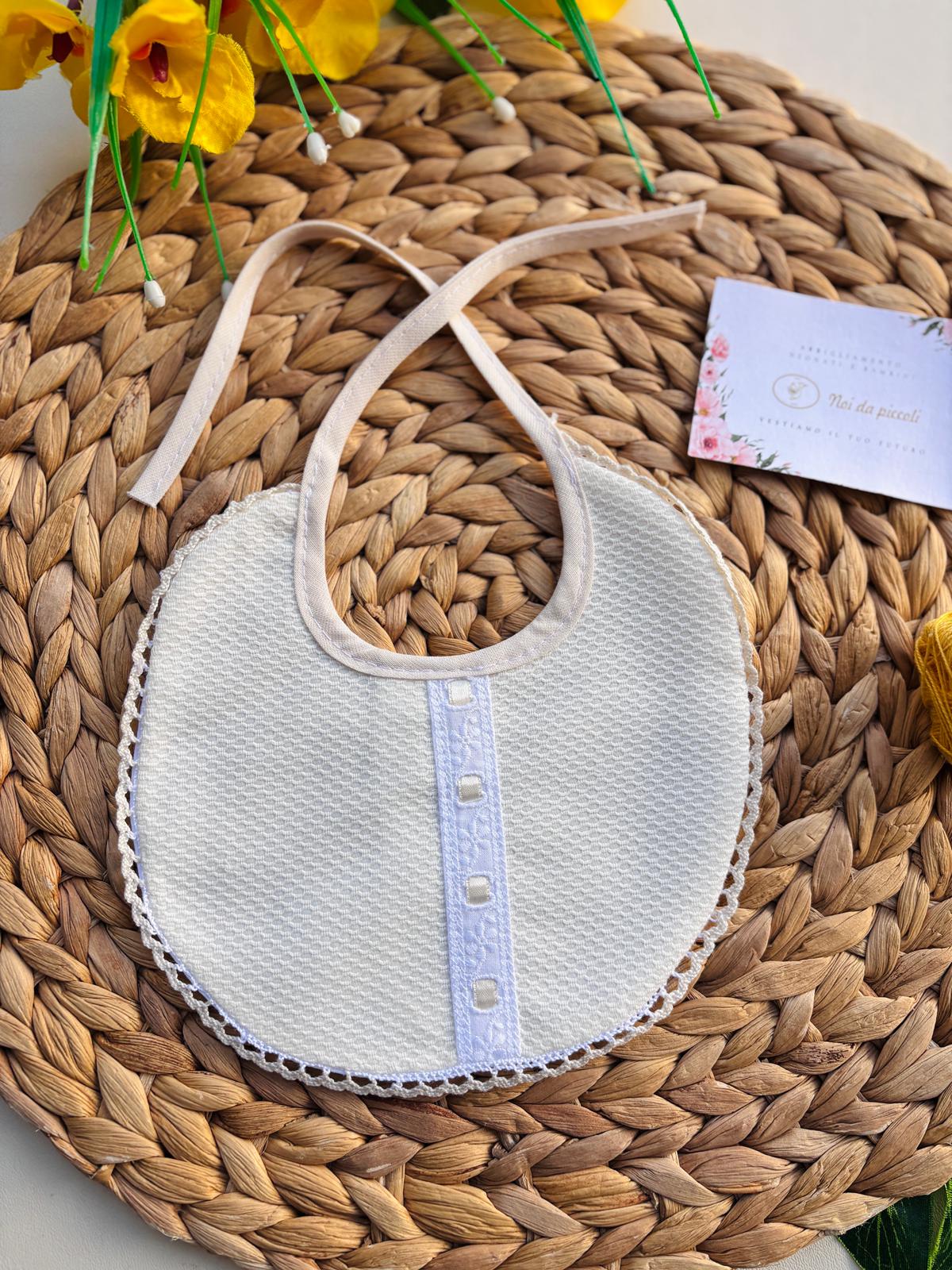 BAVETTO NASTRINO CENTRALE BEIGE - Noi da piccoli