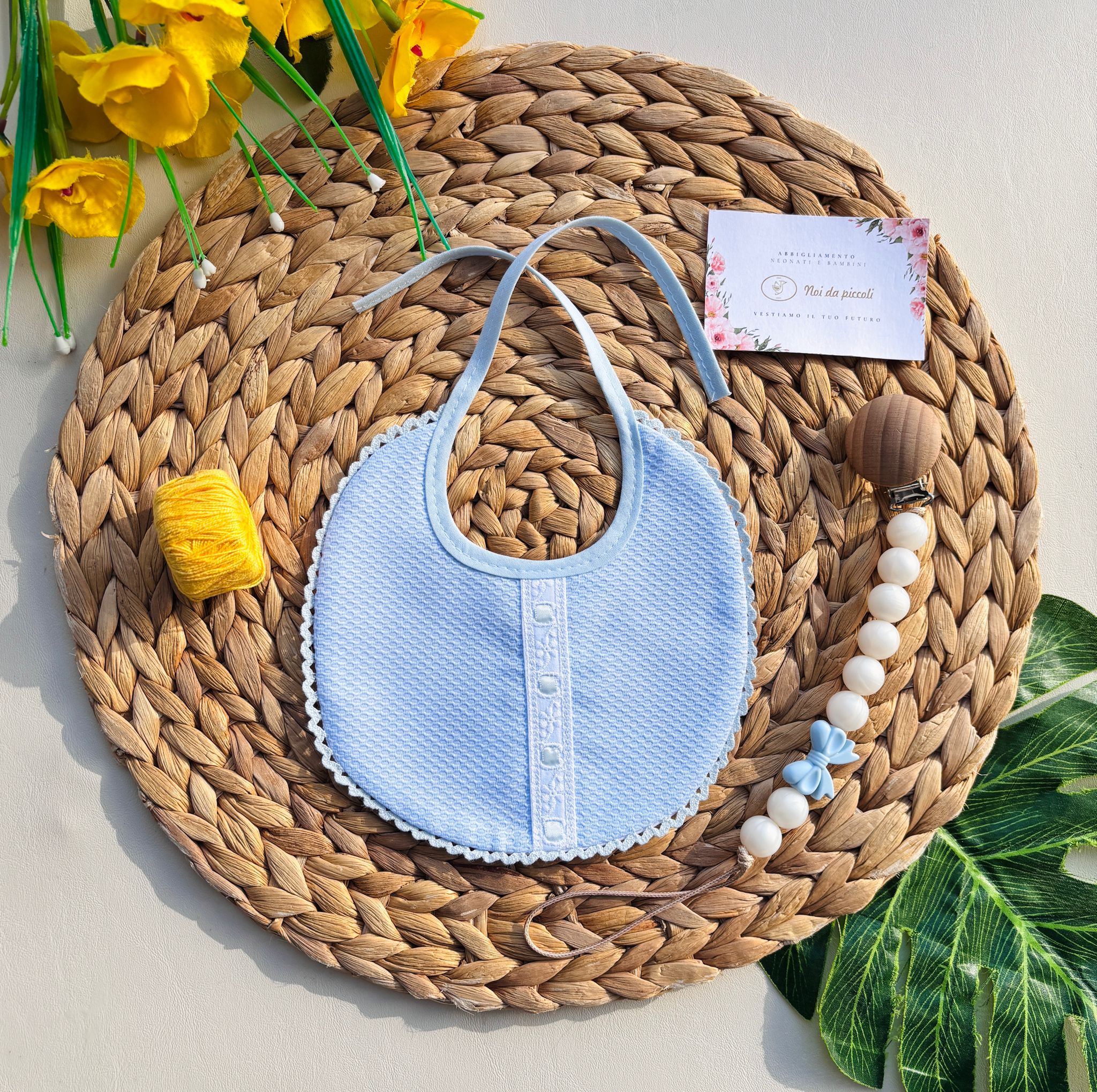 BAVETTO NASTRINO CENTRALE CIELO - Noi da piccoli