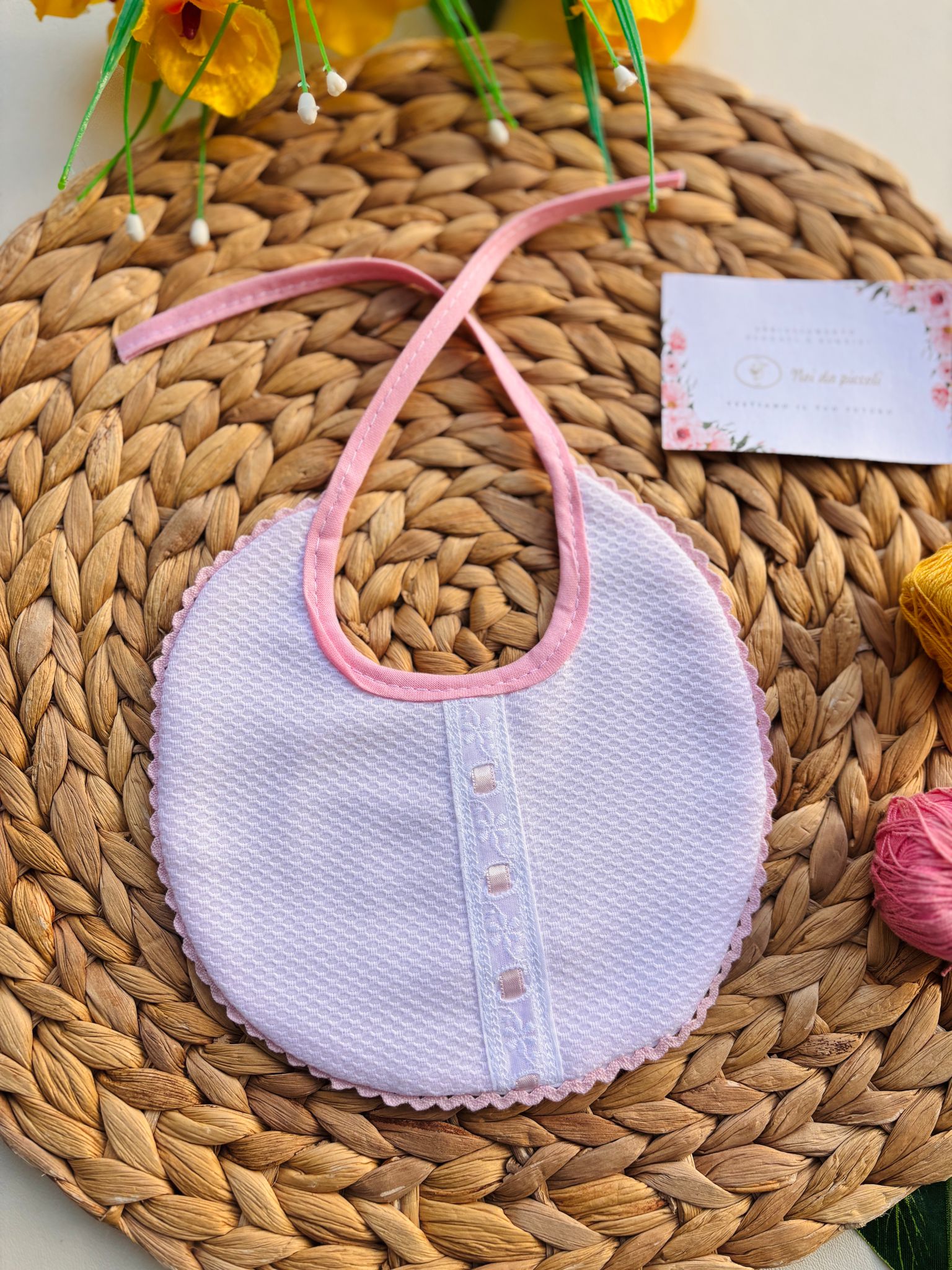 BAVETTO NASTRINO CENTRALE ROSA - Noi da piccoli