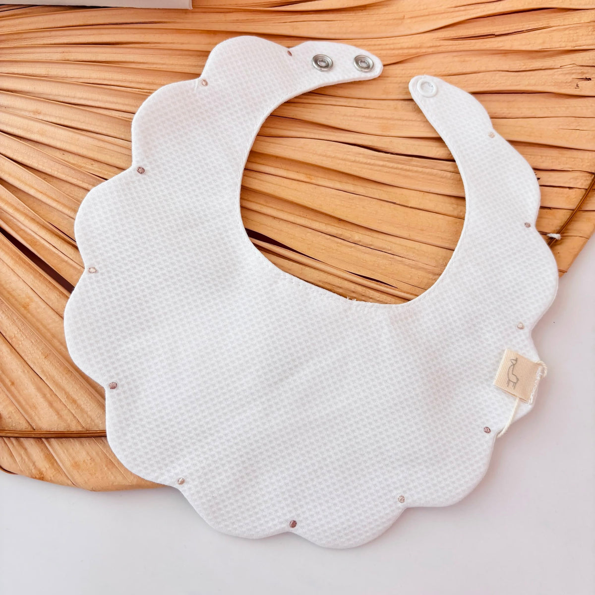 BAVETTO nuvola puntinato BEIGE - Noi da piccoli