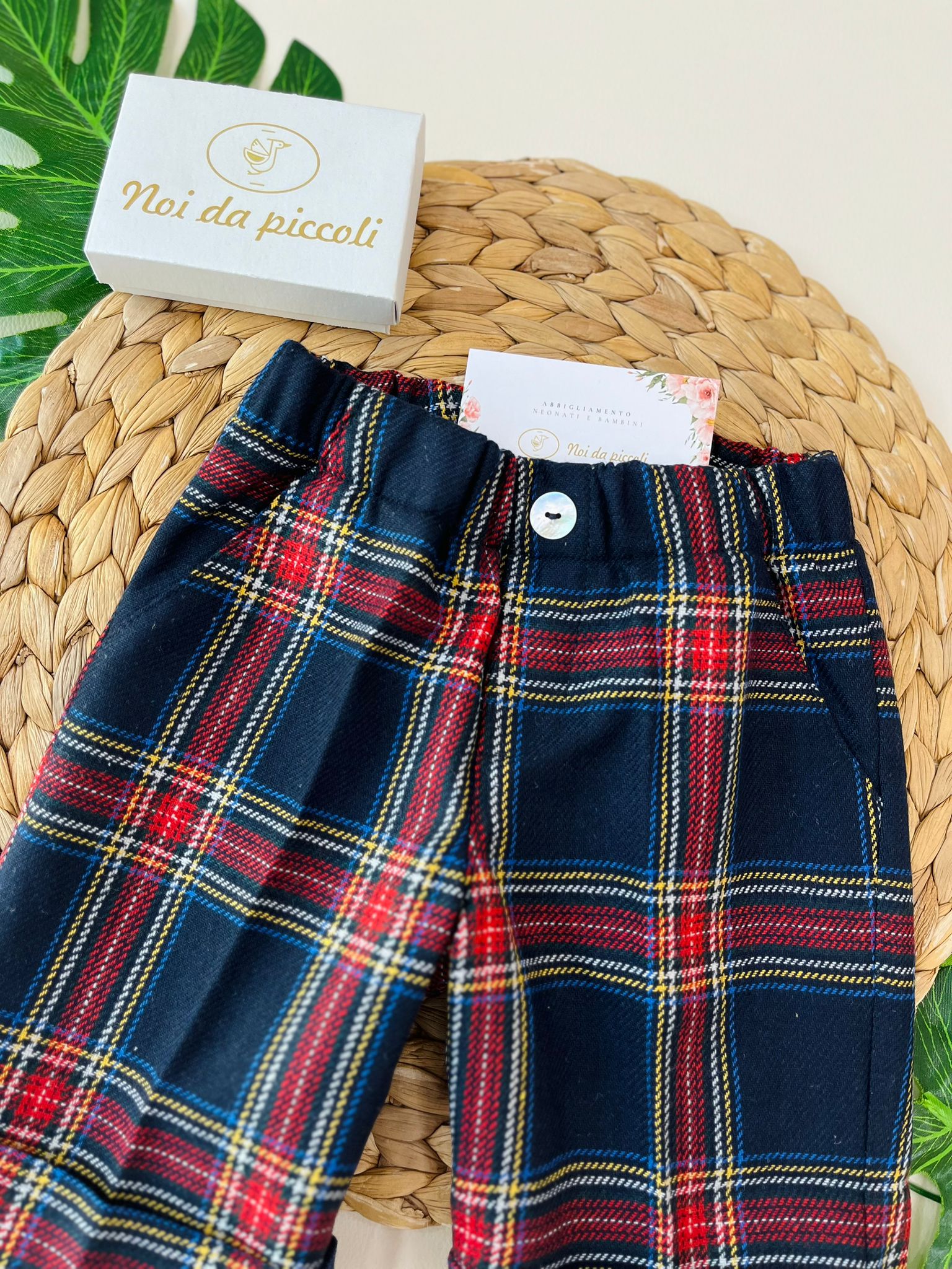 BERMUDA TARTAN BLU - Noi da piccoli