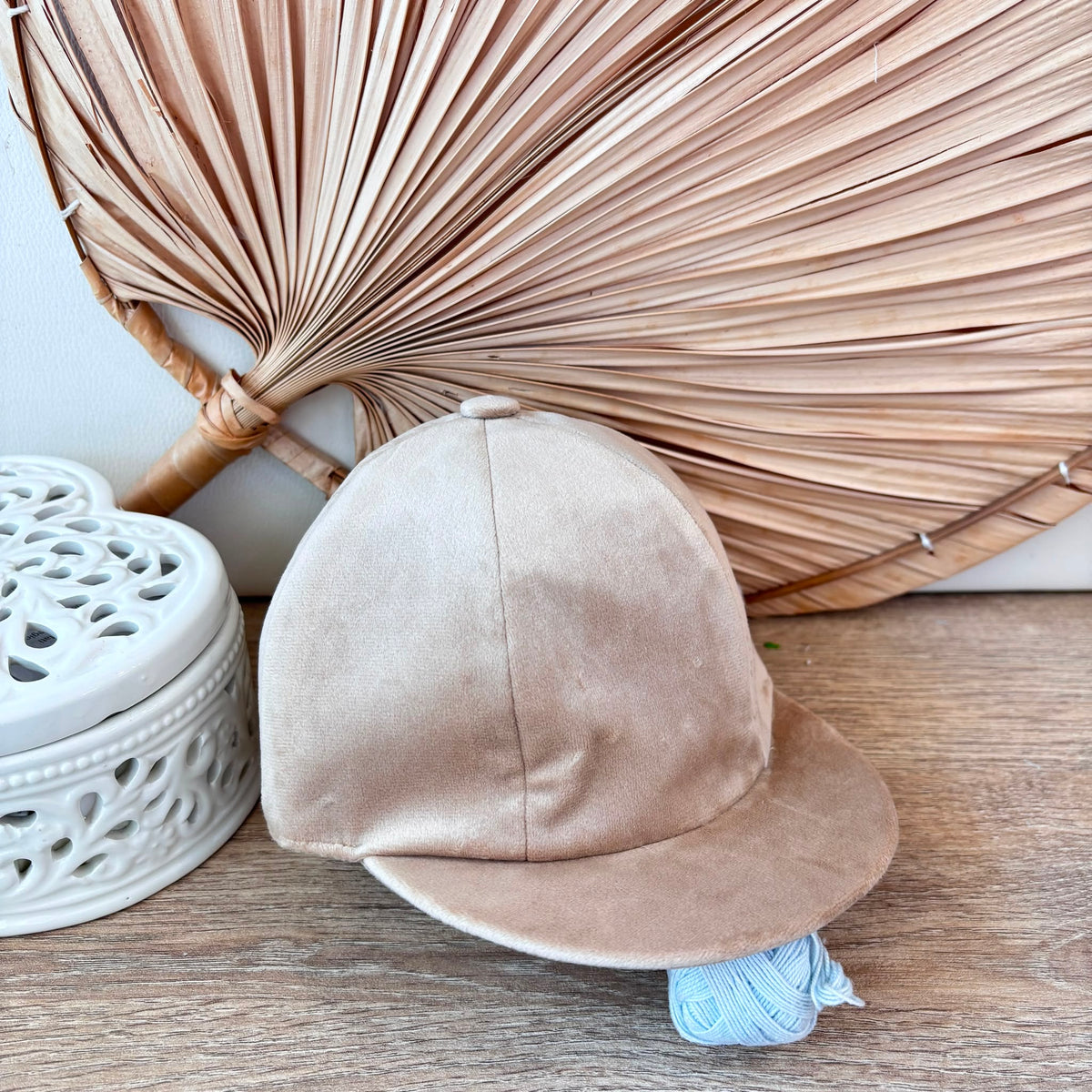 Berretto con Visiera Beige Ponto Por Ponto - Noi da piccoli