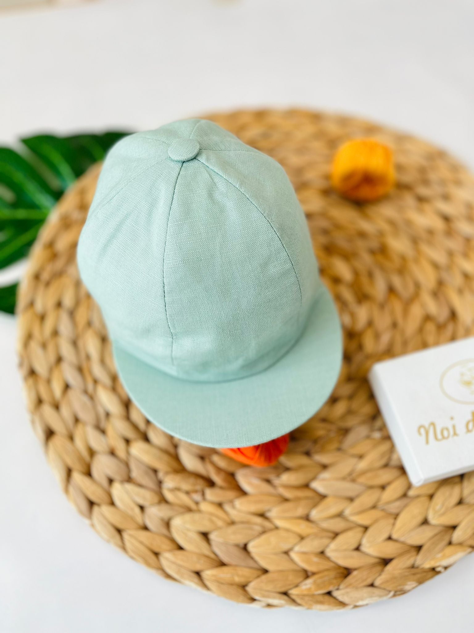 BERRETTO CON VISIERA COTONE FRESCO VERDE - Noi da piccoli