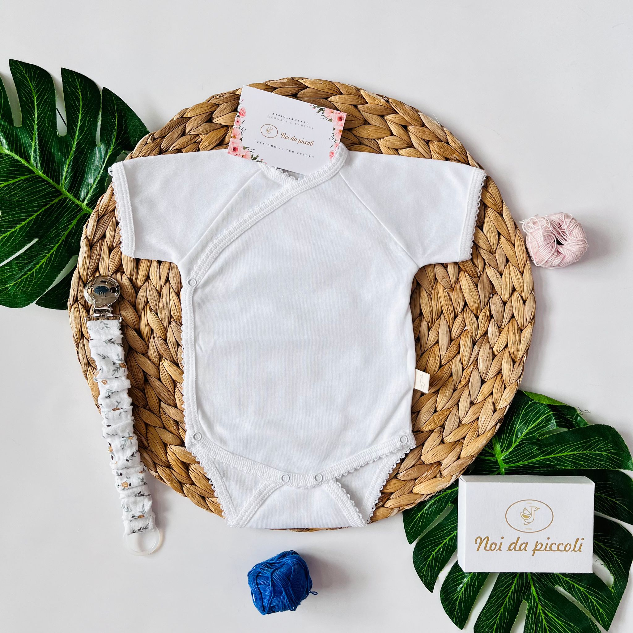 BODY ANTIPANICO COTONE CALDO BIANCO - Noi da piccoli