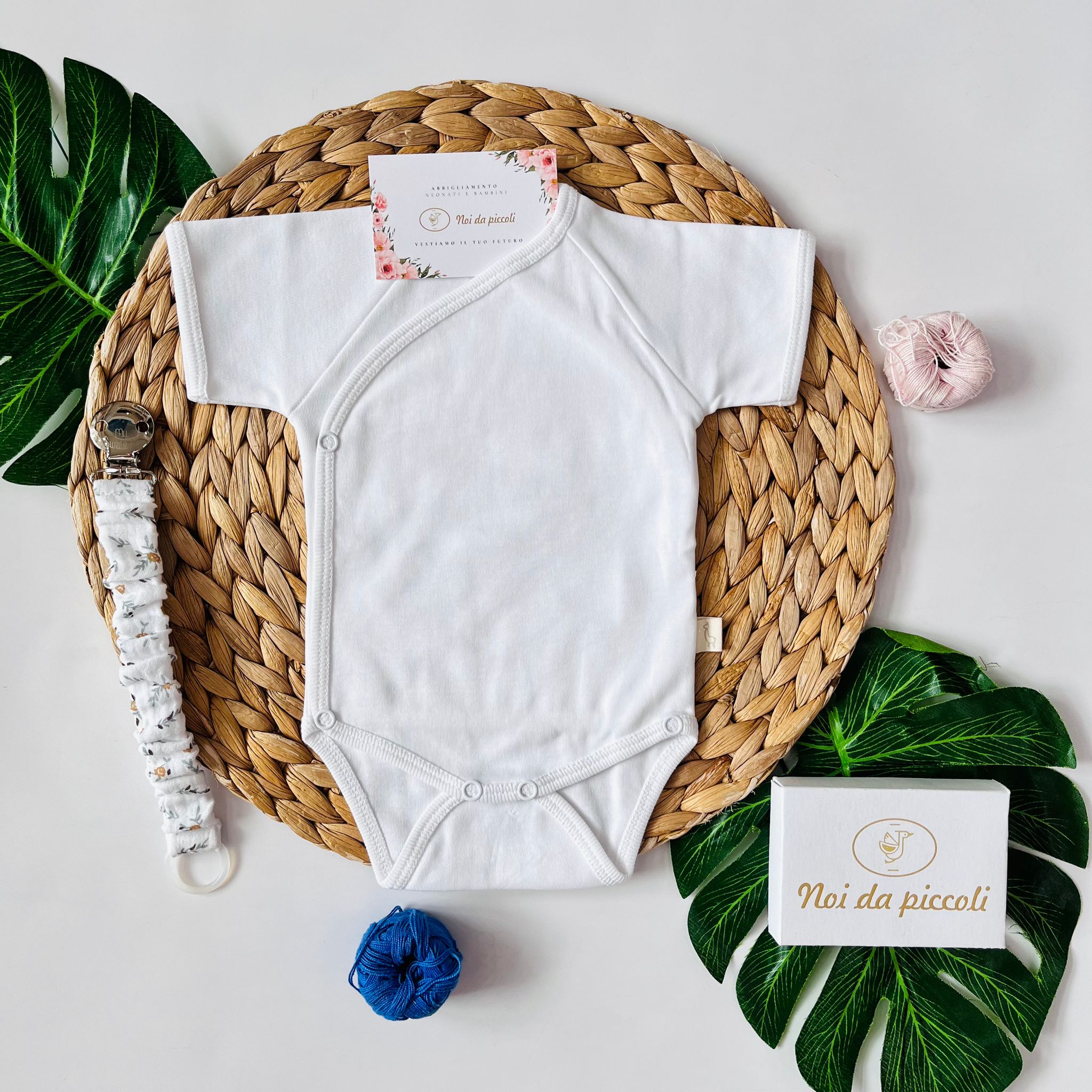 BODY ANTIPANICO COTONE CALDO BIANCO - Noi da piccoli