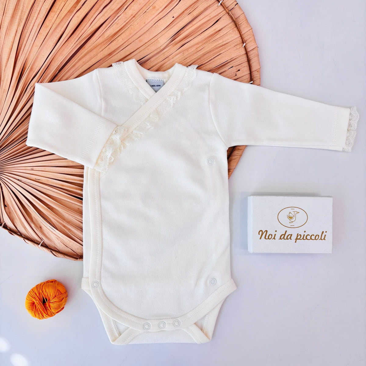 Body Antipanico Cruz Puntilla Panna Babidu - Noi da piccoli