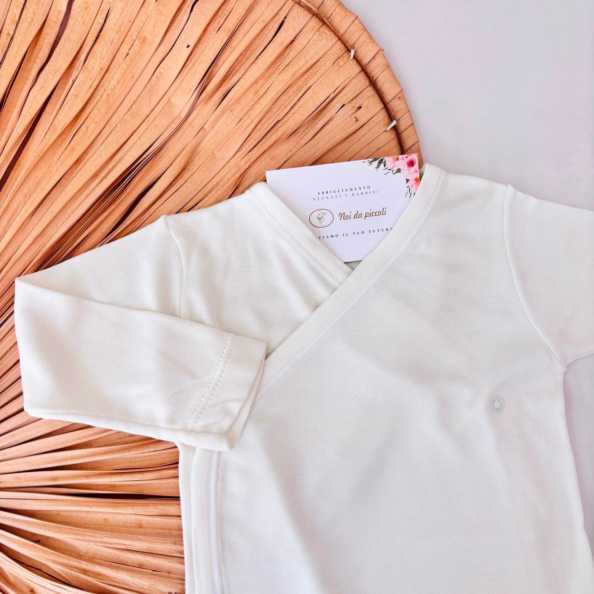 Body Antipanico in Bamboo Cruz Bianco Babidu - Noi da piccoli