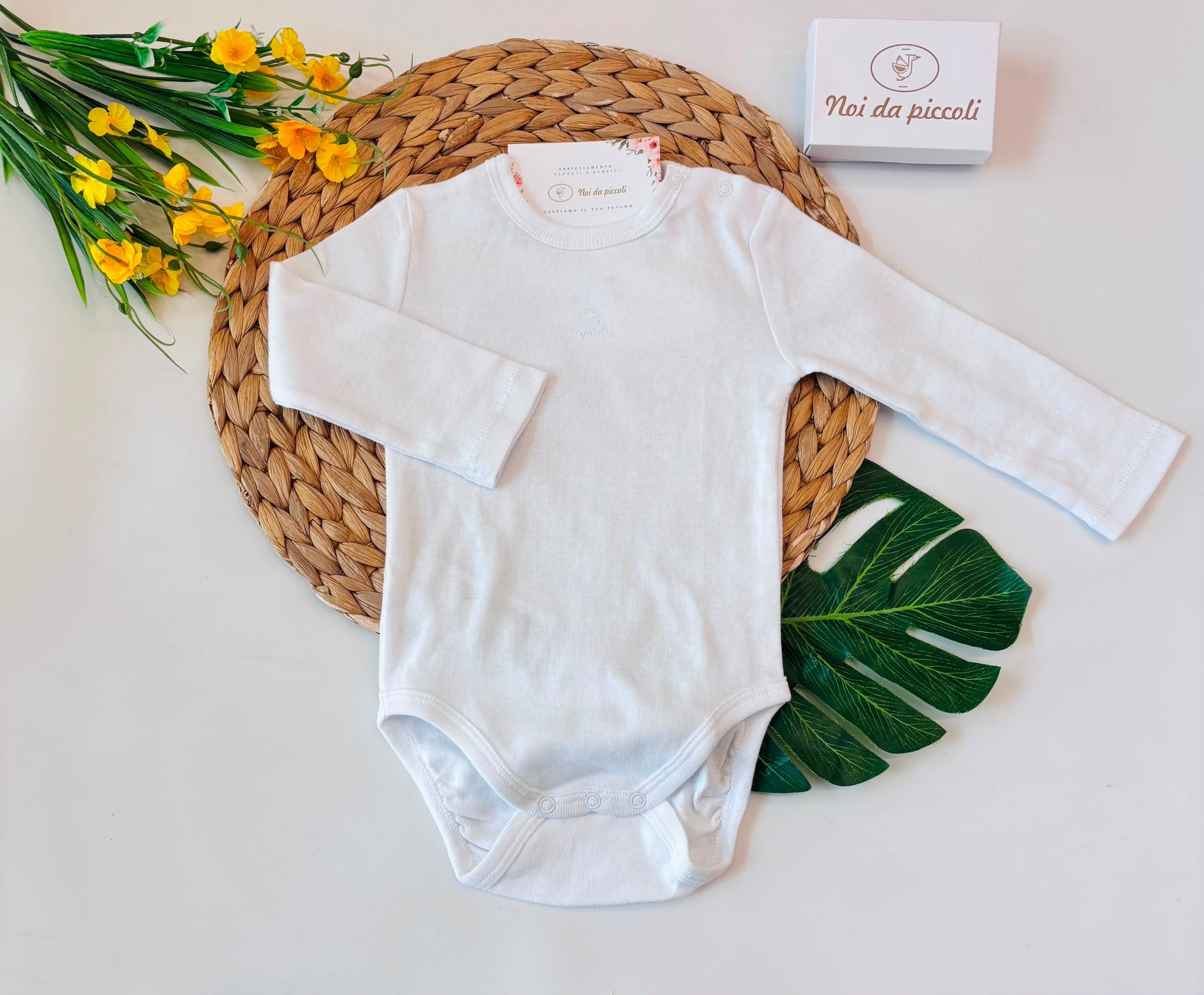 BODY COTONE CALDO BIANCO - Noi da piccoli