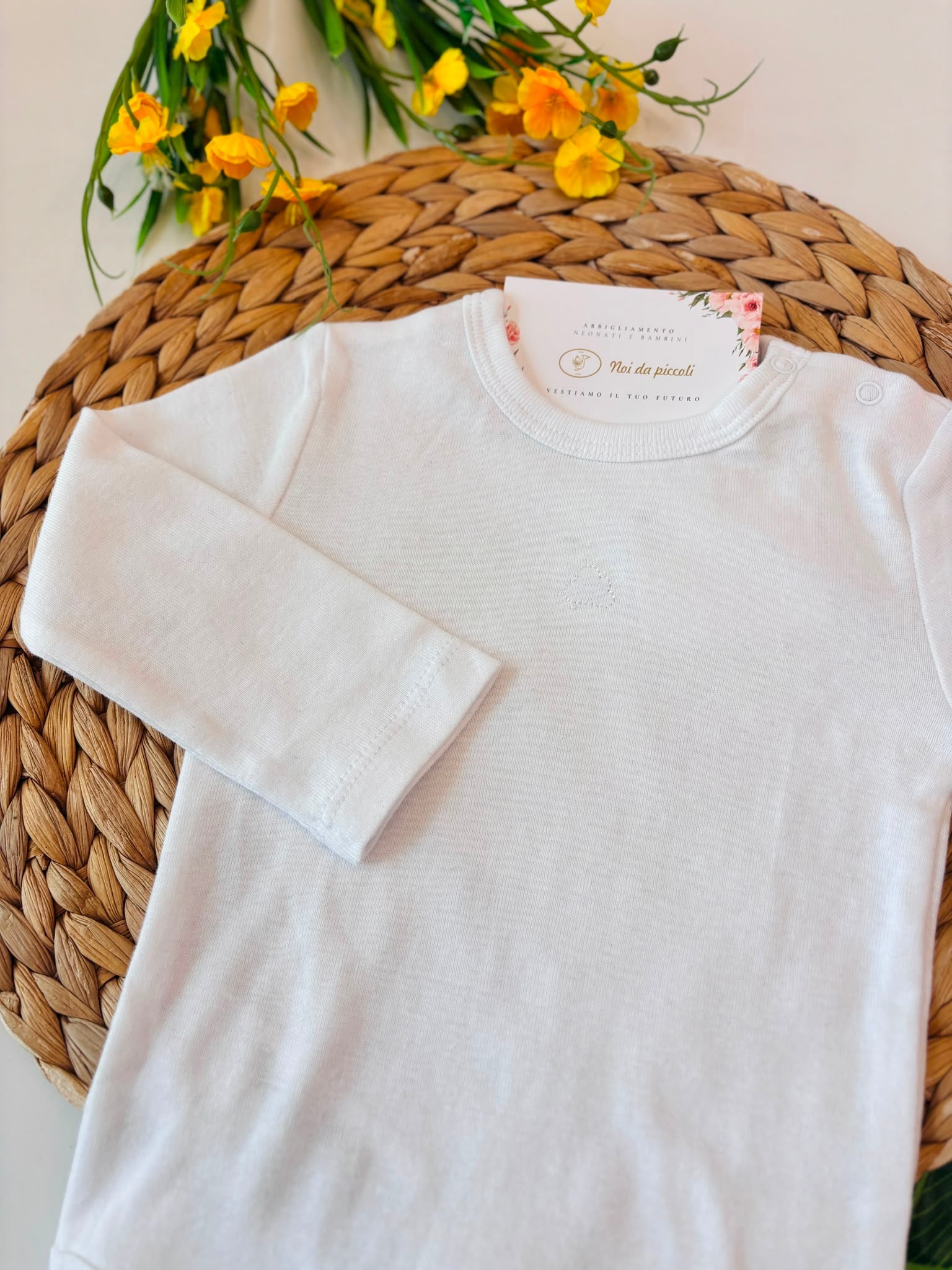 BODY COTONE CALDO BIANCO - Noi da piccoli
