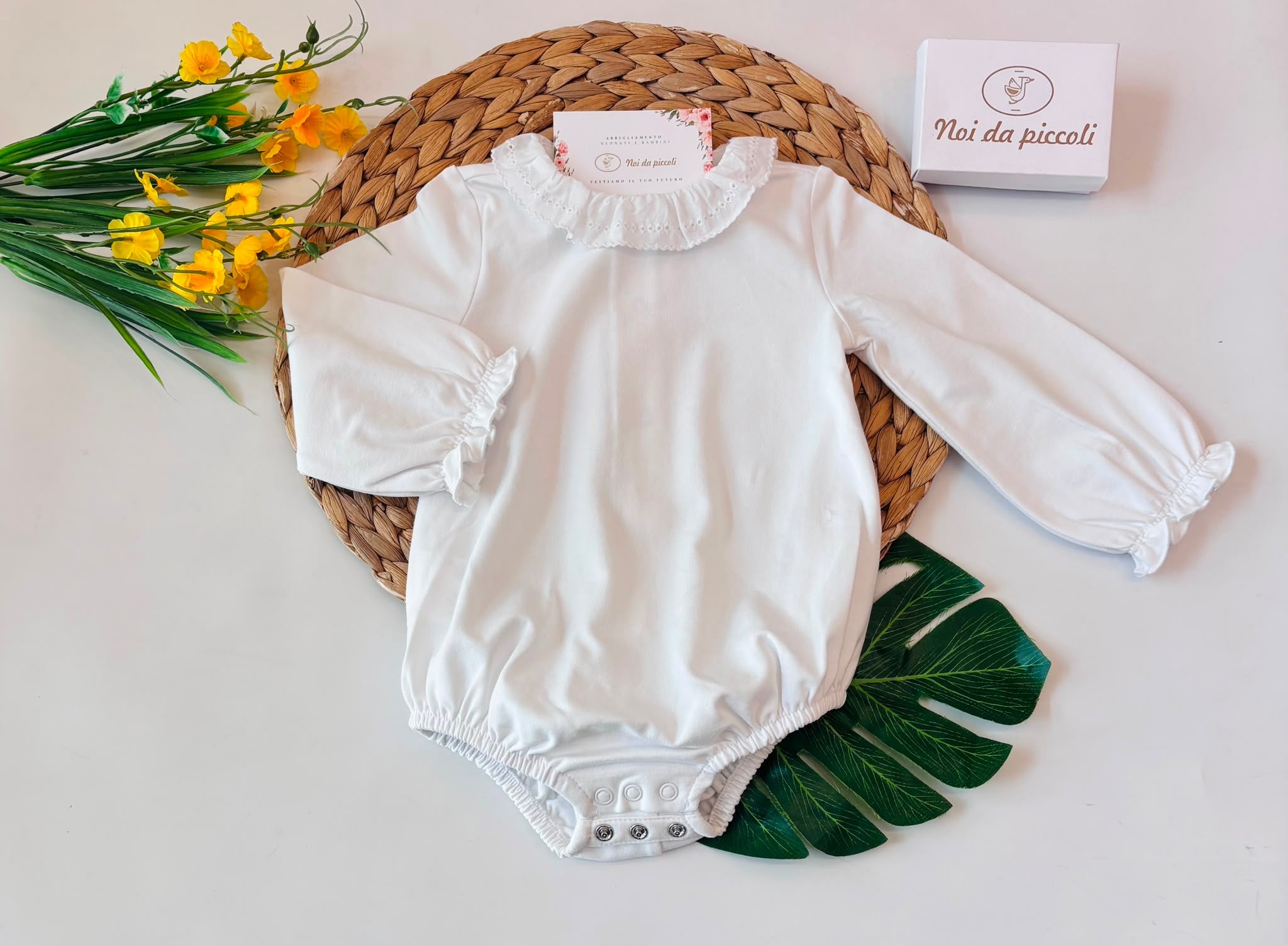 BODY COTONE CALDO BIANCO - Noi da piccoli
