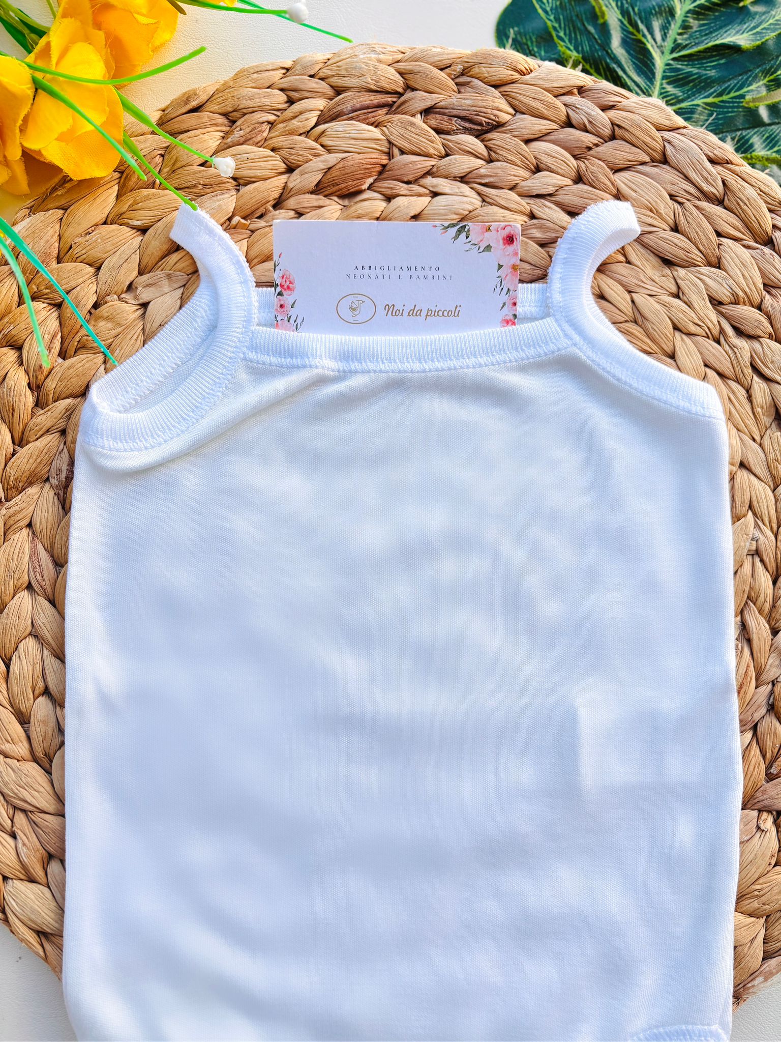 BODY IN COTONE BIANCO - Noi da piccoli