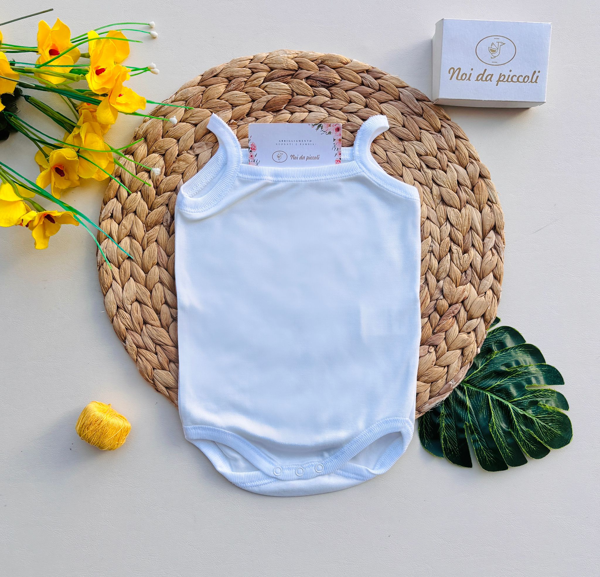 BODY IN COTONE BIANCO - Noi da piccoli