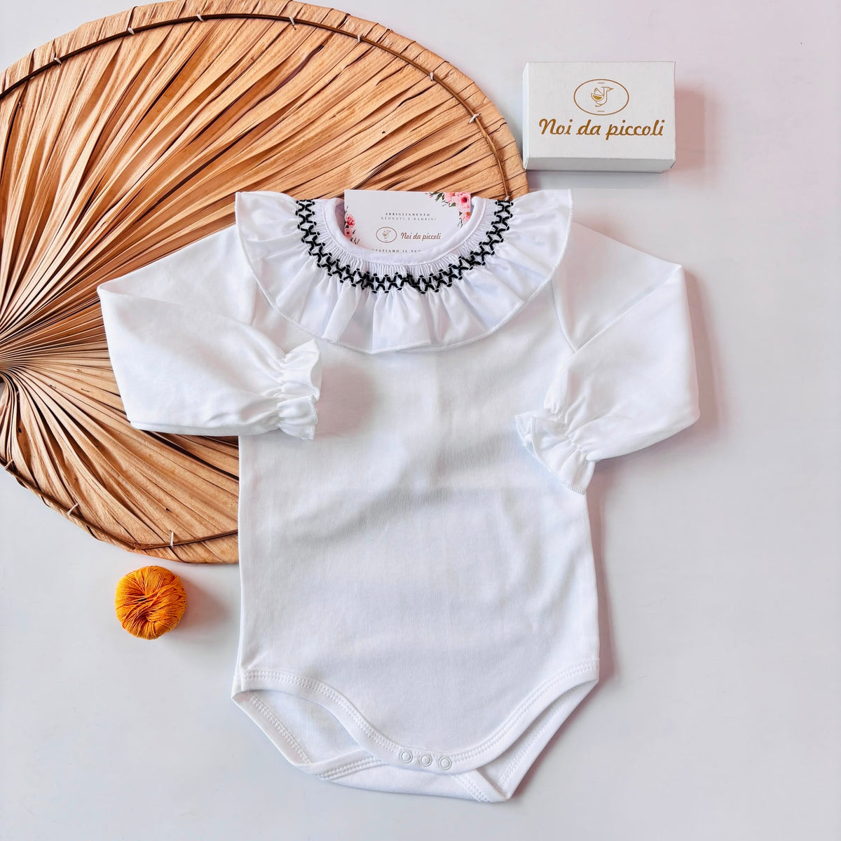 BODY IN COTONE CALDO BLU - Noi da piccoli