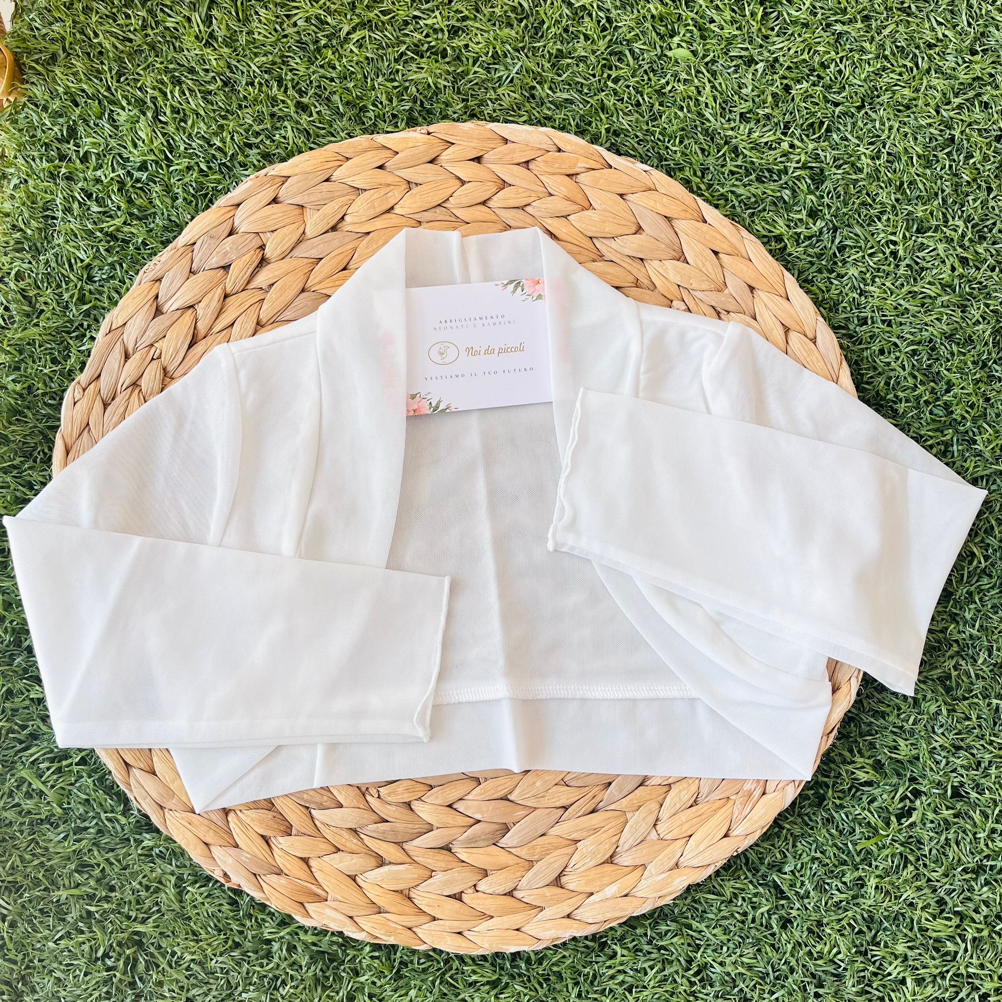 BOLERINO ELEGANTE IN VELO AVORIO CHIARO - Noi da piccoli