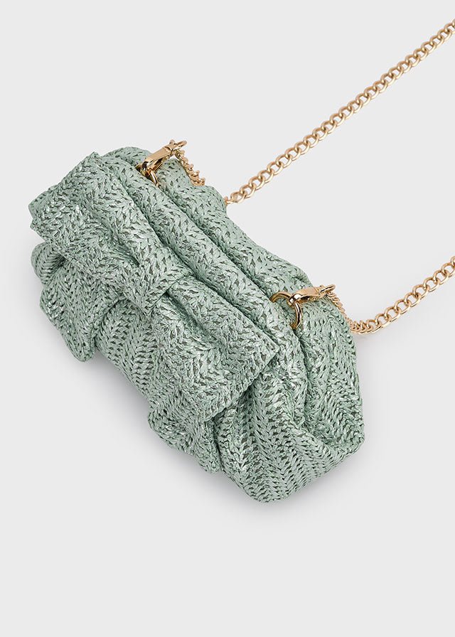 BORSA FIOCCO CON TRACOLLA VERDE - Noi da piccoli