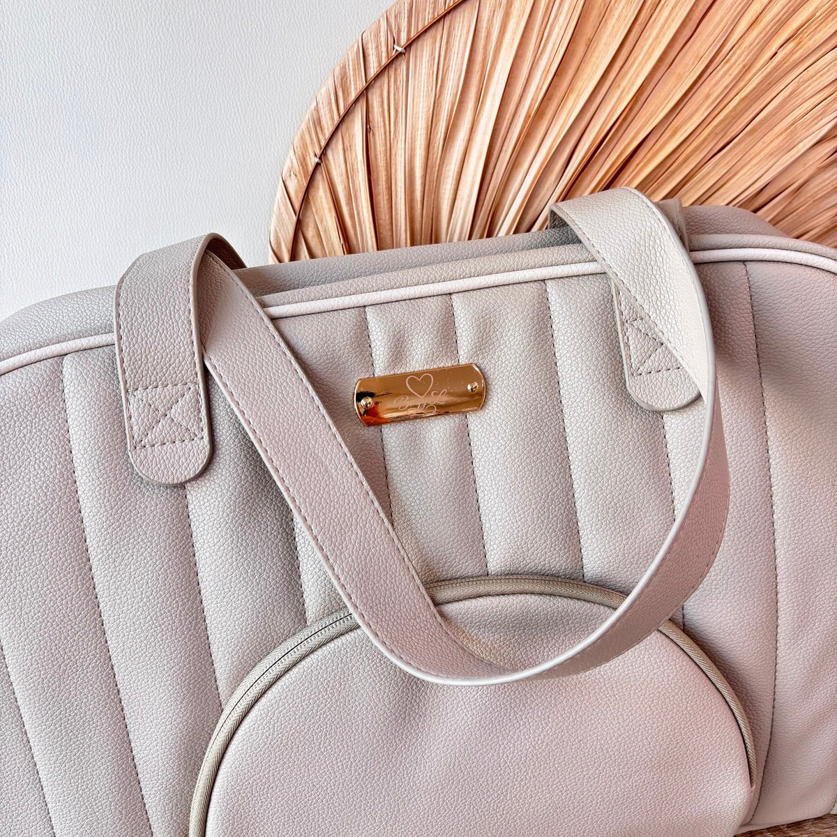 Borsa Maternita' Ecopelle Beige Bagy Lu - Noi da piccoli