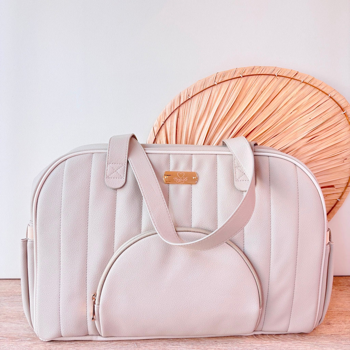 Borsa Maternita' Ecopelle Beige Bagy Lu - Noi da piccoli