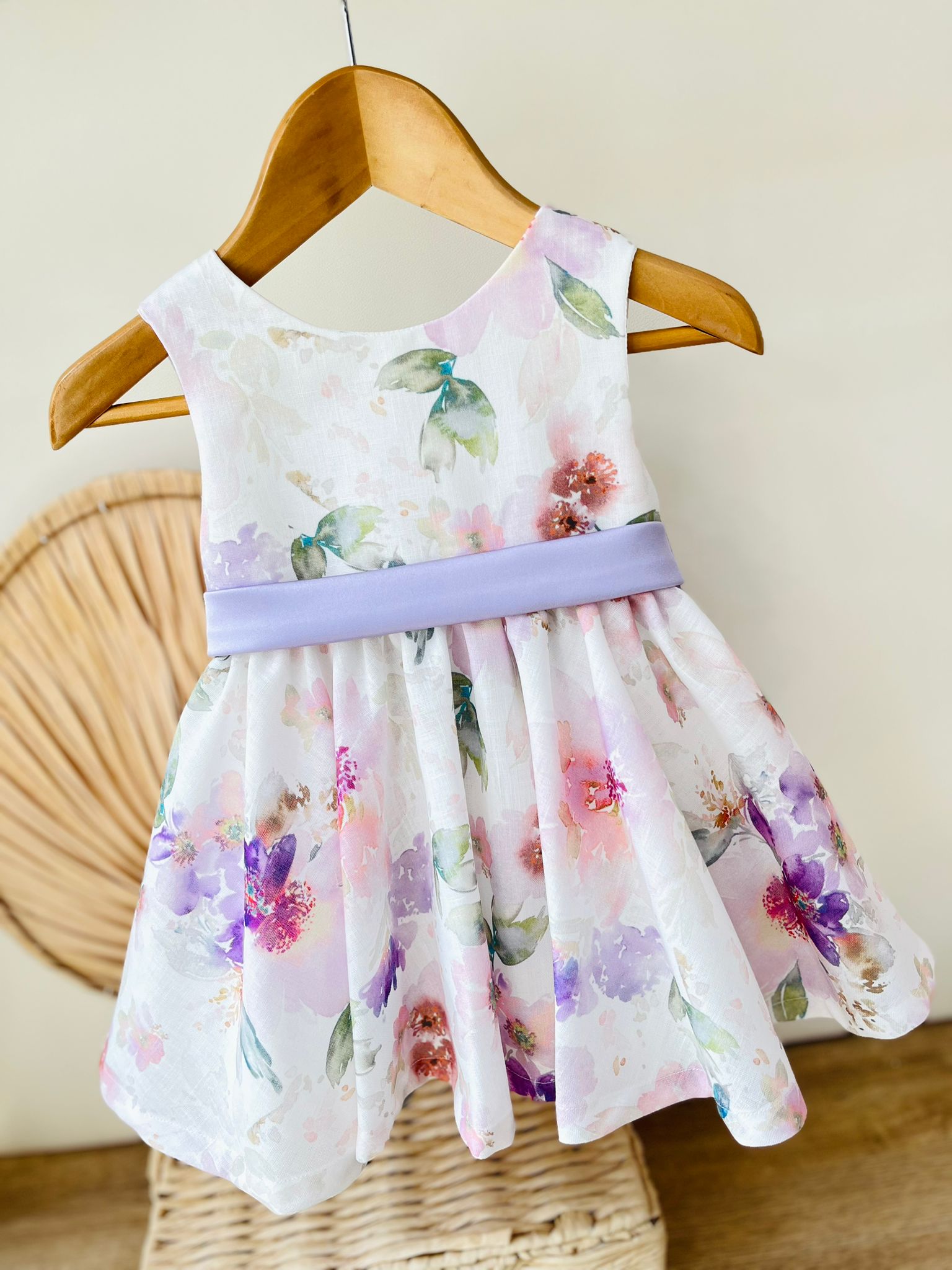 ABITO FLOREALE  FASCIA VERDE