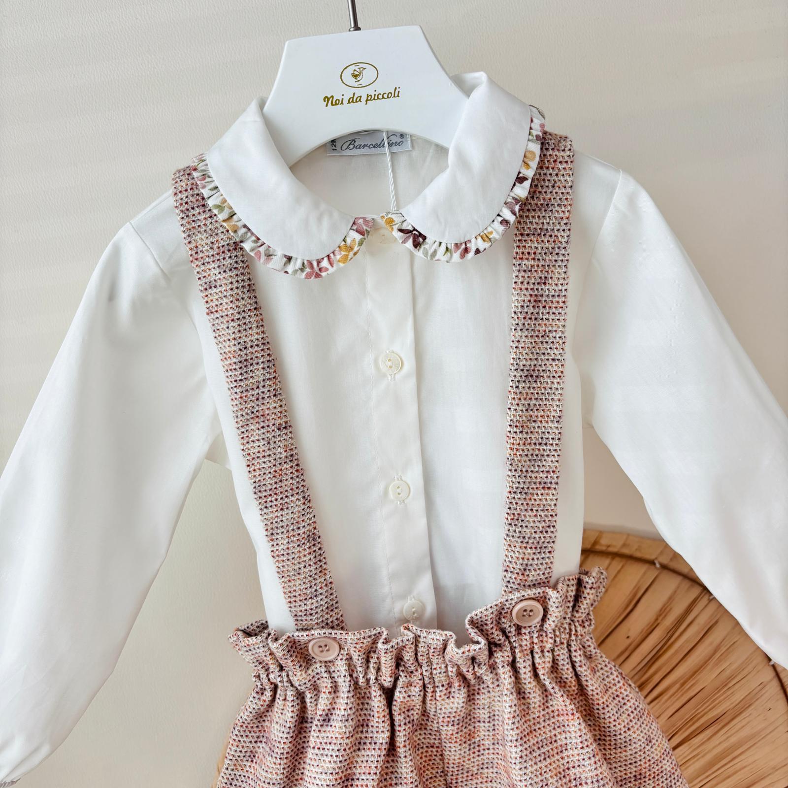 COMPLETO IN COTONE CALDO BEIGE