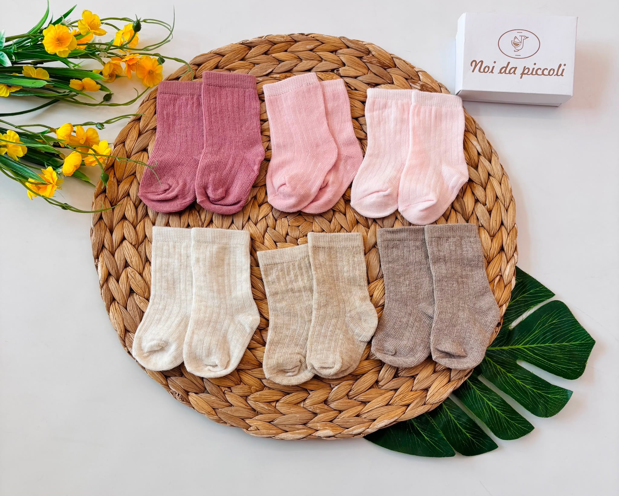 CALZINI COTONE CALDO ROSA - Noi da piccoli