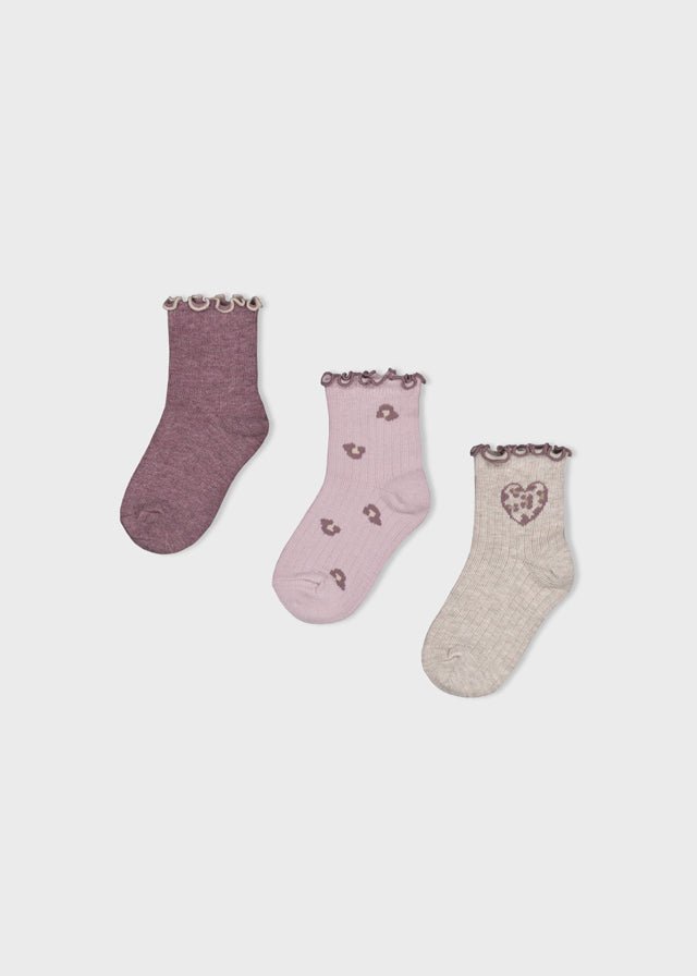 CALZINI ROSA CON CUORICINI IN COTONE CALDO - Noi da piccoli