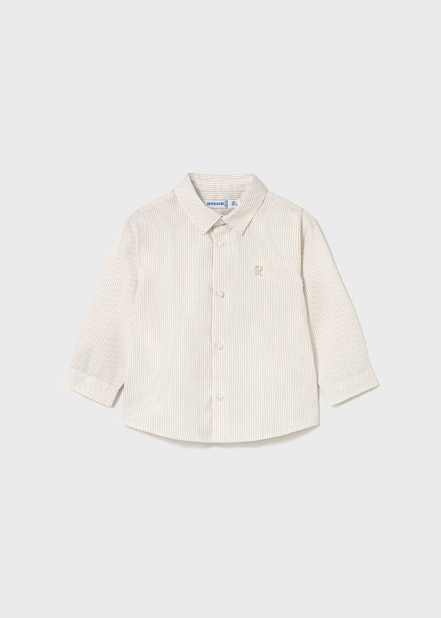 CAMICIA 100% COTONE A RIGHE LATTE - Noi da piccoli
