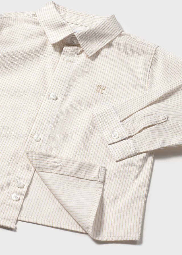 CAMICIA 100% COTONE A RIGHE LATTE - Noi da piccoli