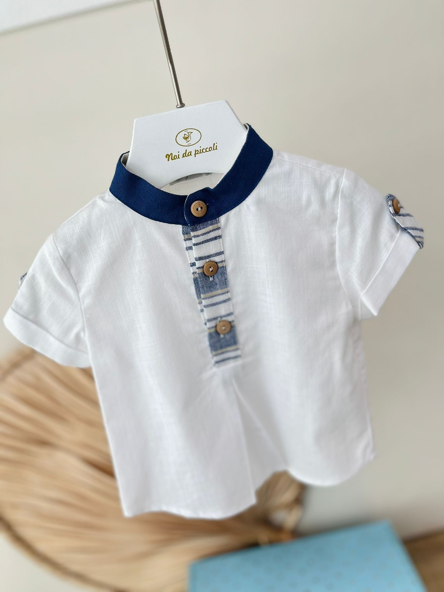 CAMICIA 100 % COTONE BIANCO - Noi da piccoli