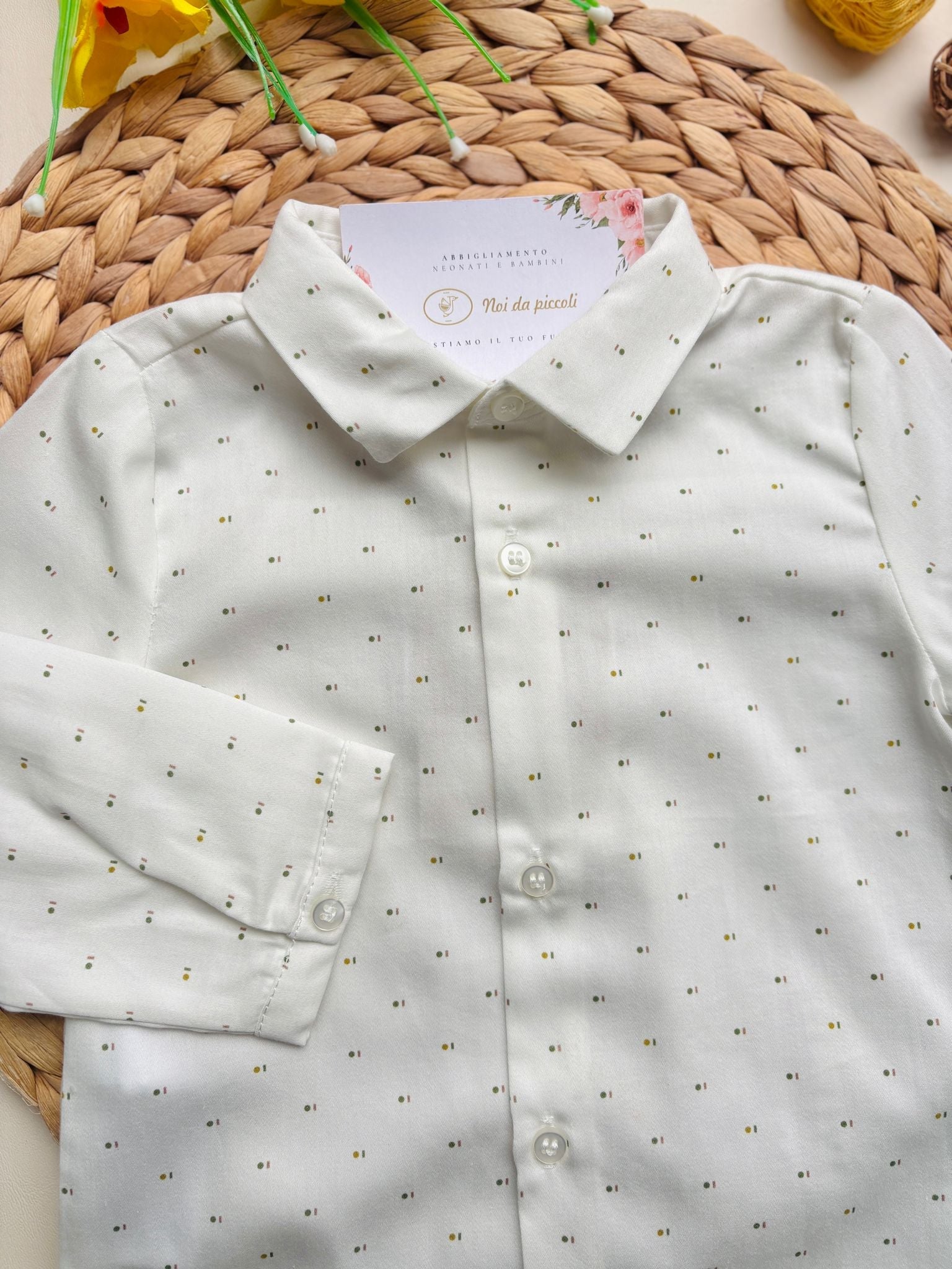 CAMICIA CON DISEGNINI ACEITE - Noi da piccoli