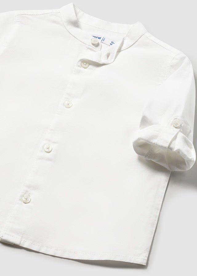 CAMICIA IN COTONE BIANCO - Noi da piccoli