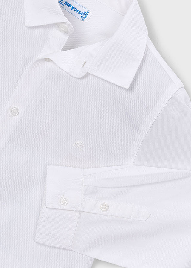 Camicia in Cotone Caldo Bianco Mayoral - dettaglio 1