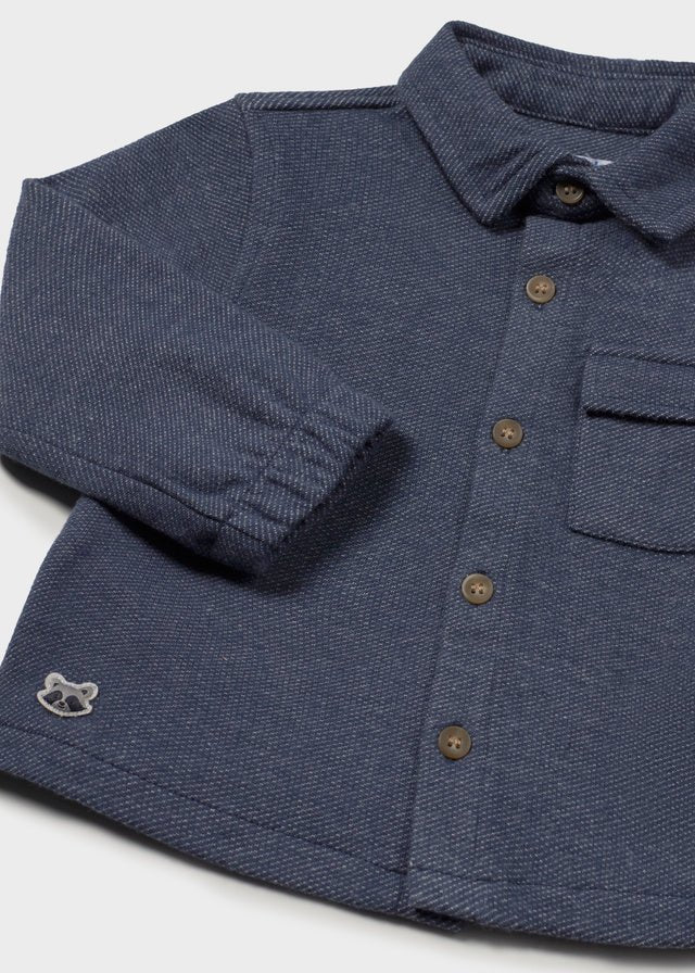 Camicia in Cotone Caldo Blu Mayoral - dettaglio 1