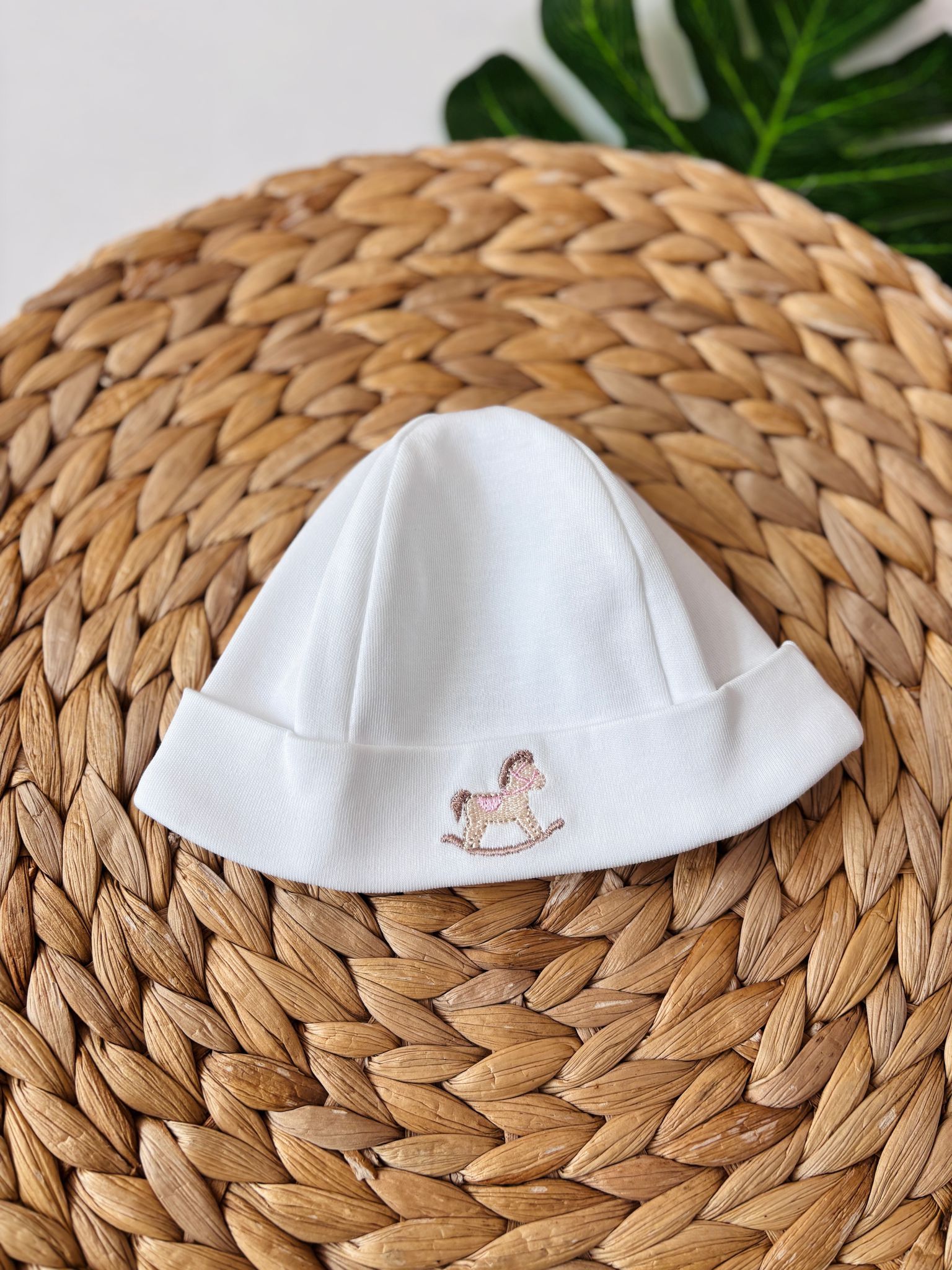 cappellino 100 % COTONE BIANCO - Noi da piccoli