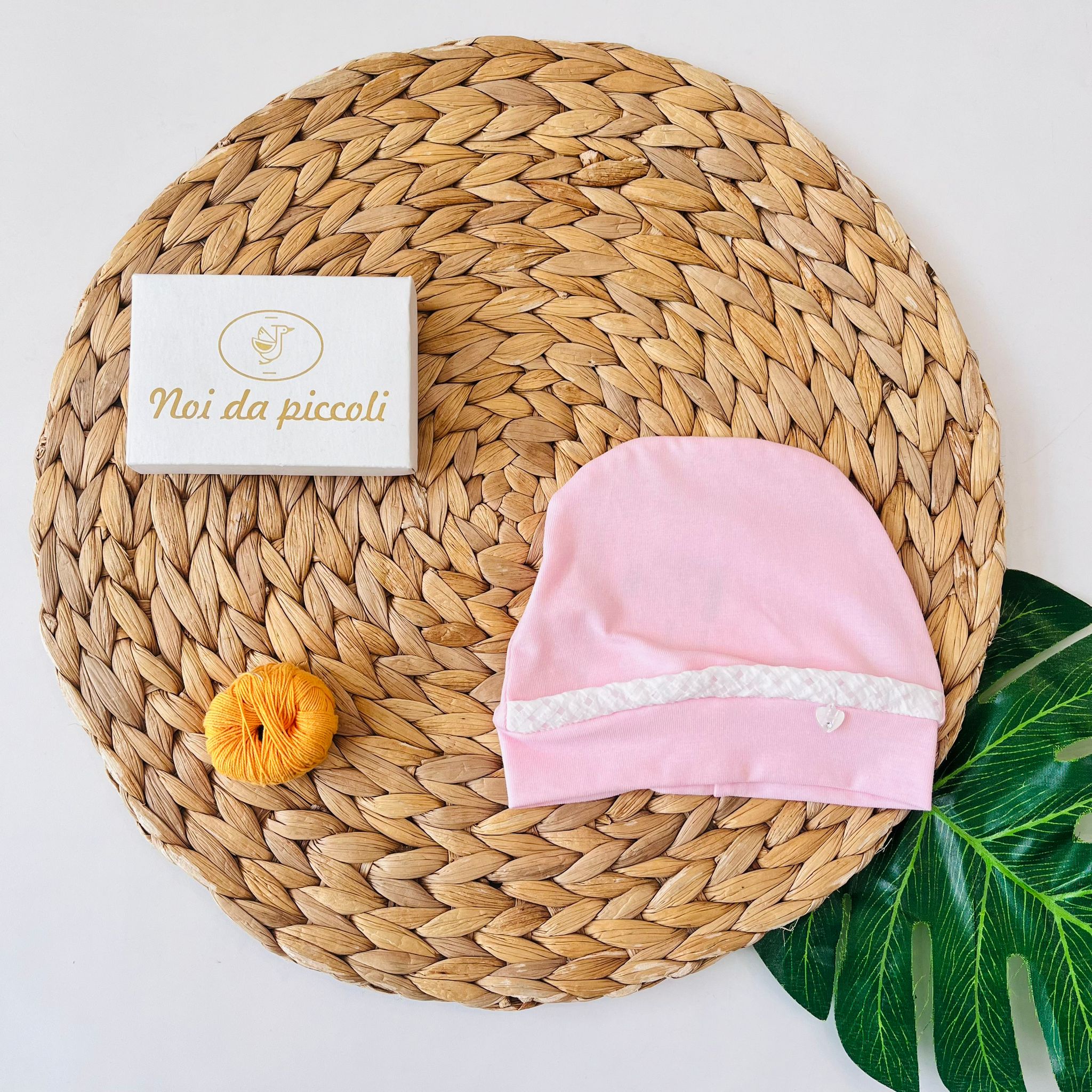 cappellino 100 % COTONE ROSA - Noi da piccoli