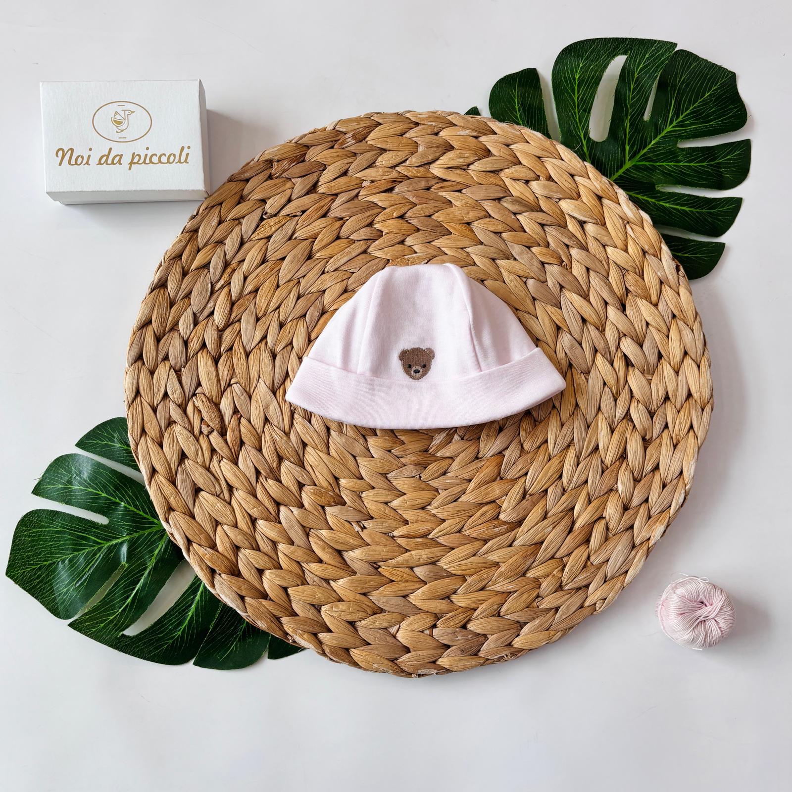 cappellino 100 % COTONE ROSA - Noi da piccoli