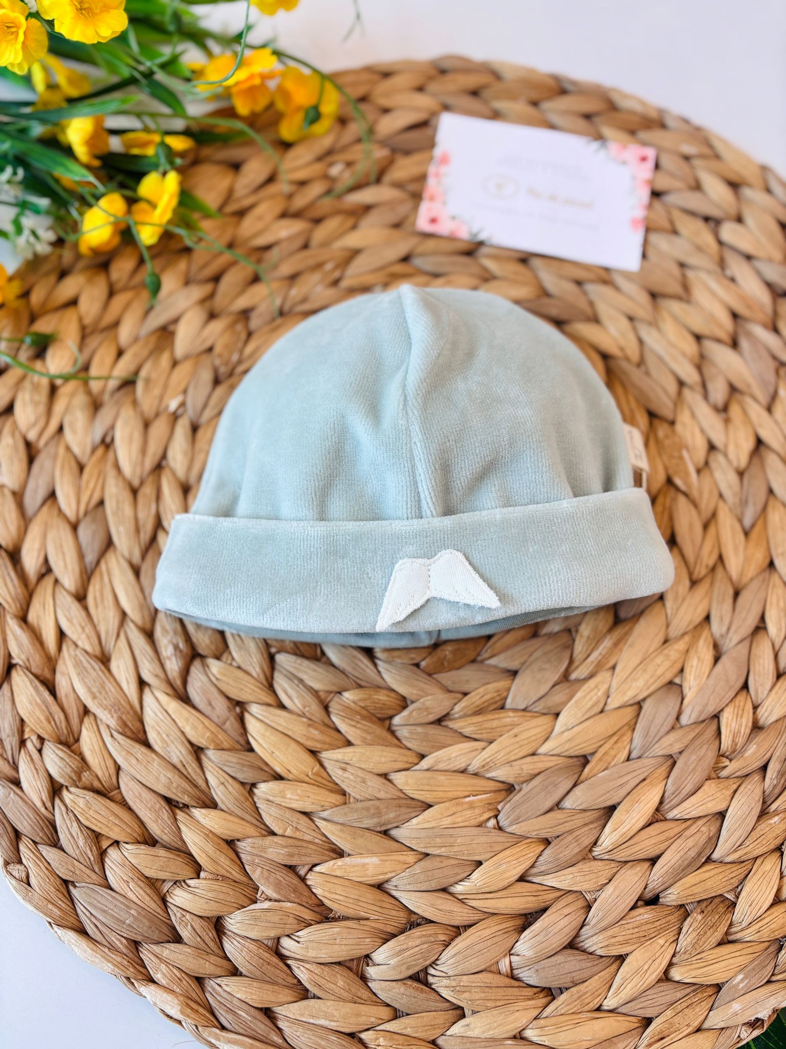 CAPPELLINO CINIGLIA VERDE ANGIOLETTO - Noi da piccoli