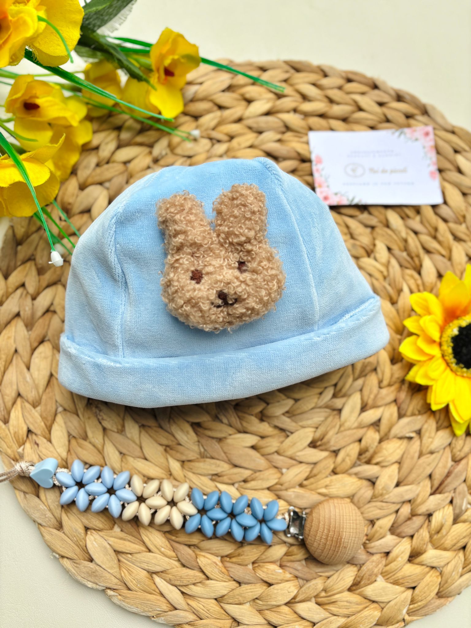 CAPPELLINO IN CINIGLIA CON ORSETTO CIELO - Noi da piccoli