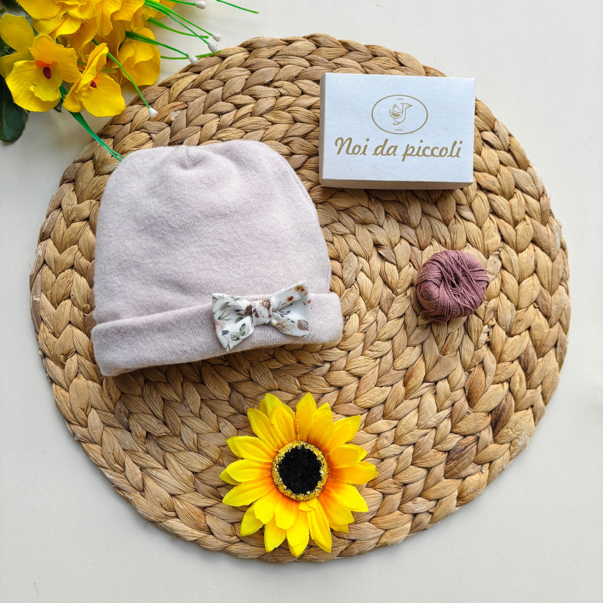 CAPPELLINO IN CINIGLIA ROSA CIPRIA - Noi da piccoli