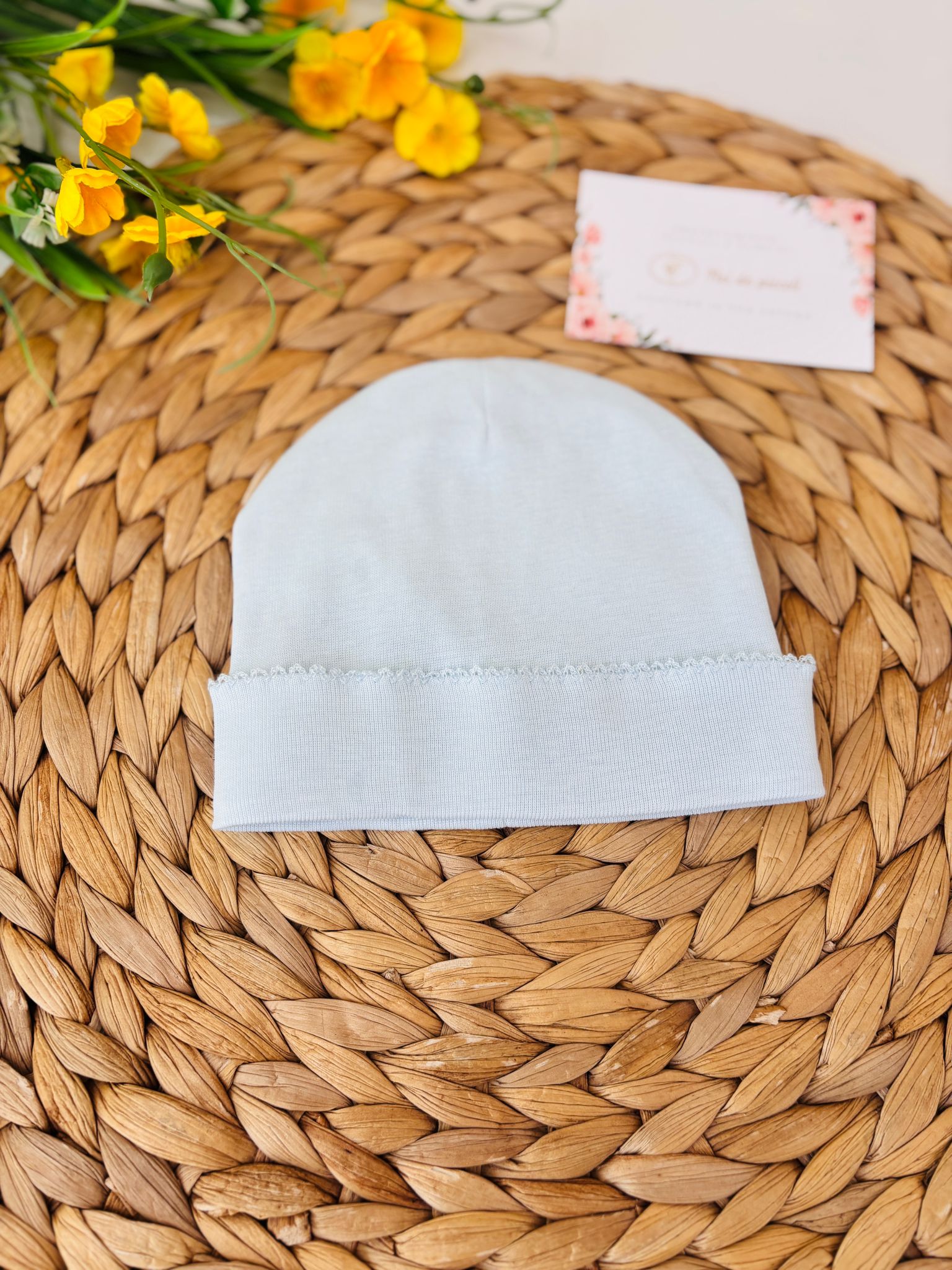 CAPPELLINO IN COTONE CIELO - Noi da piccoli