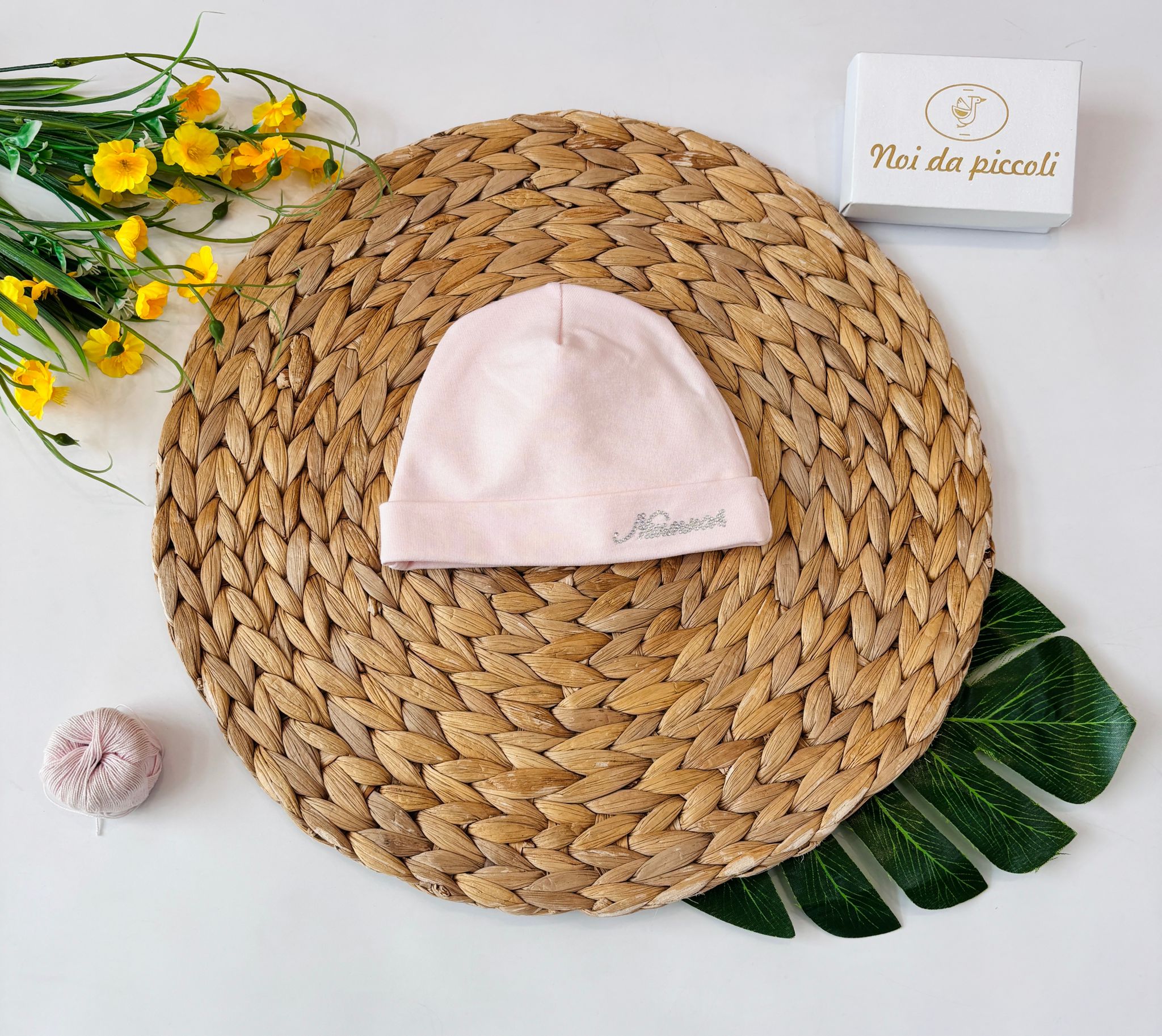 CAPPELLINO IN COTONE ROSA - Noi da piccoli