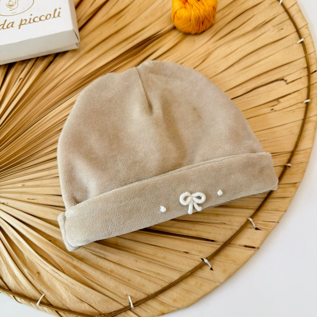 CAPPELLO IN CINIGLIA BEIGE - Noi da piccoli