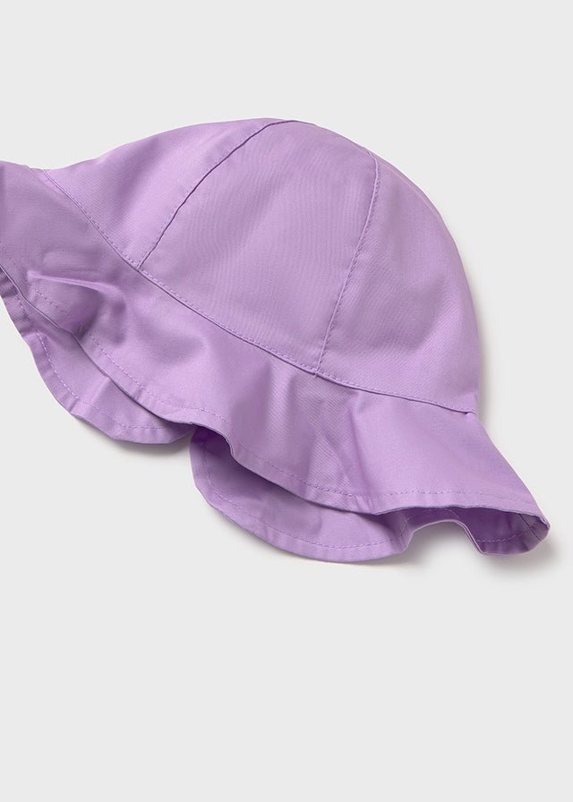 CAPPELLO IN COTONE CON FIOCCO Viola - Noi da piccoli