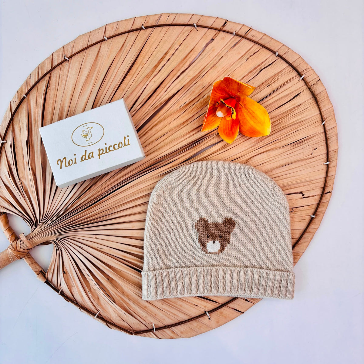 CAPPELLO lana merino e cashmire BEIGE - Noi da piccoli