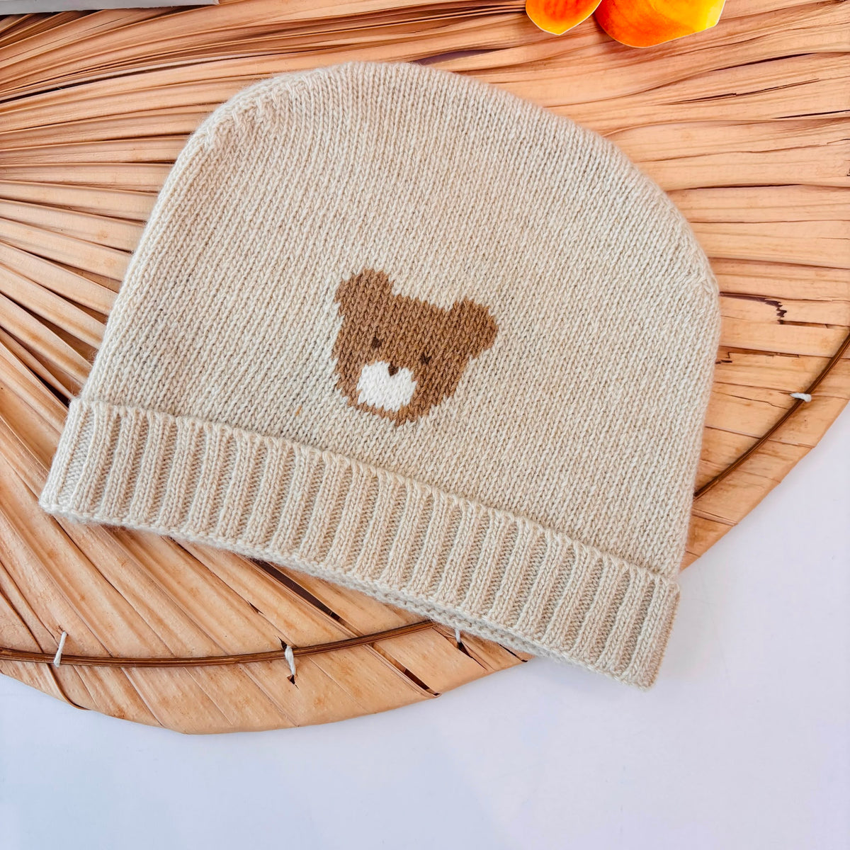 CAPPELLO lana merino e cashmire BEIGE - Noi da piccoli