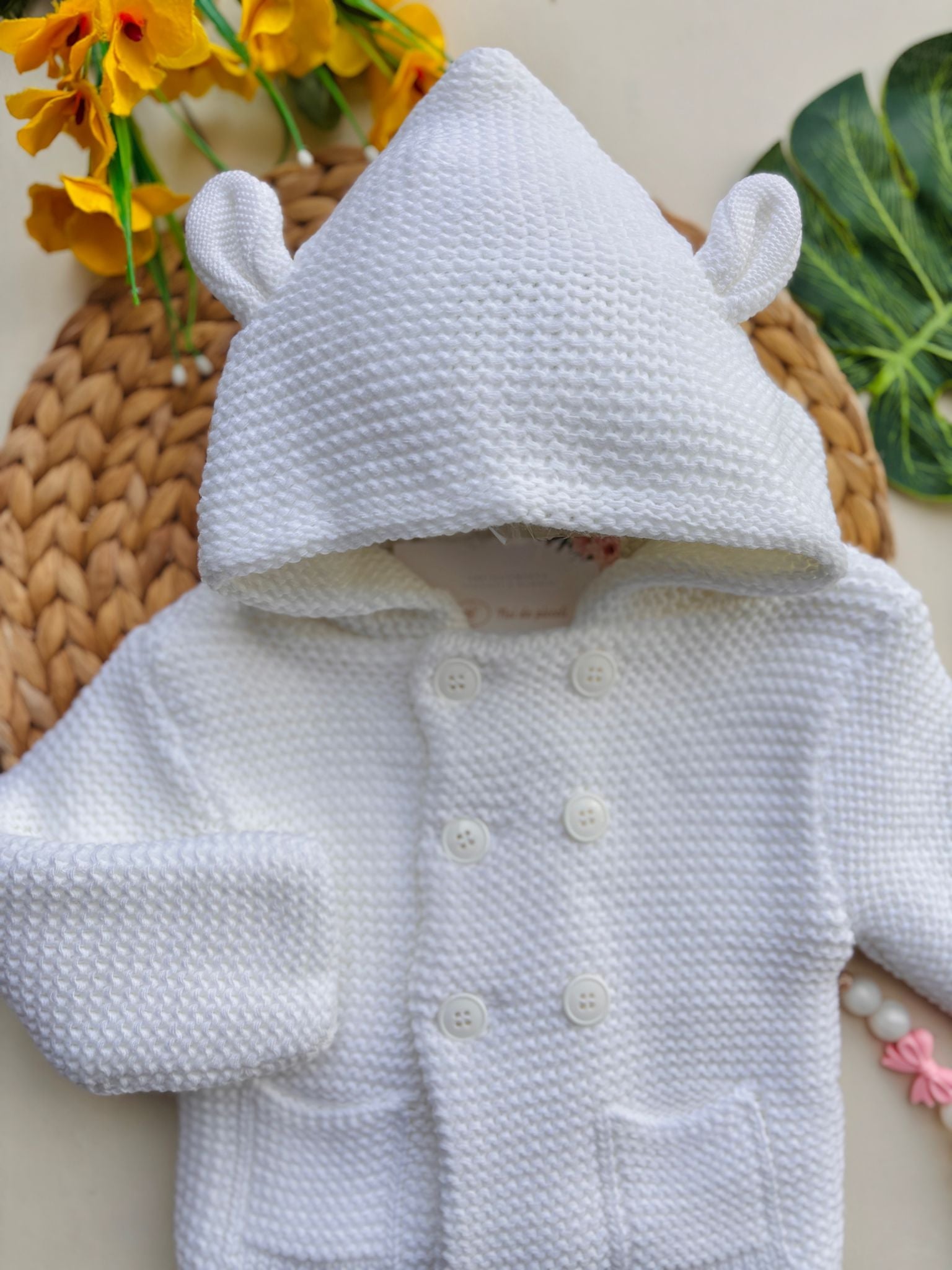 CAPPOTTINO BUNNY MAGLIA CALDA LATTE - Noi da piccoli