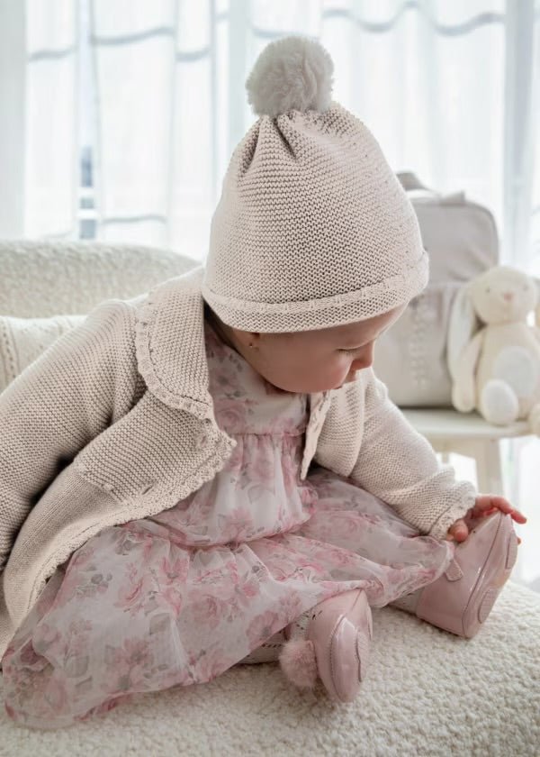 CAPPOTTINO CON CAPPELLINO IN MAGLIA NUEZ VIG - Noi da piccoli