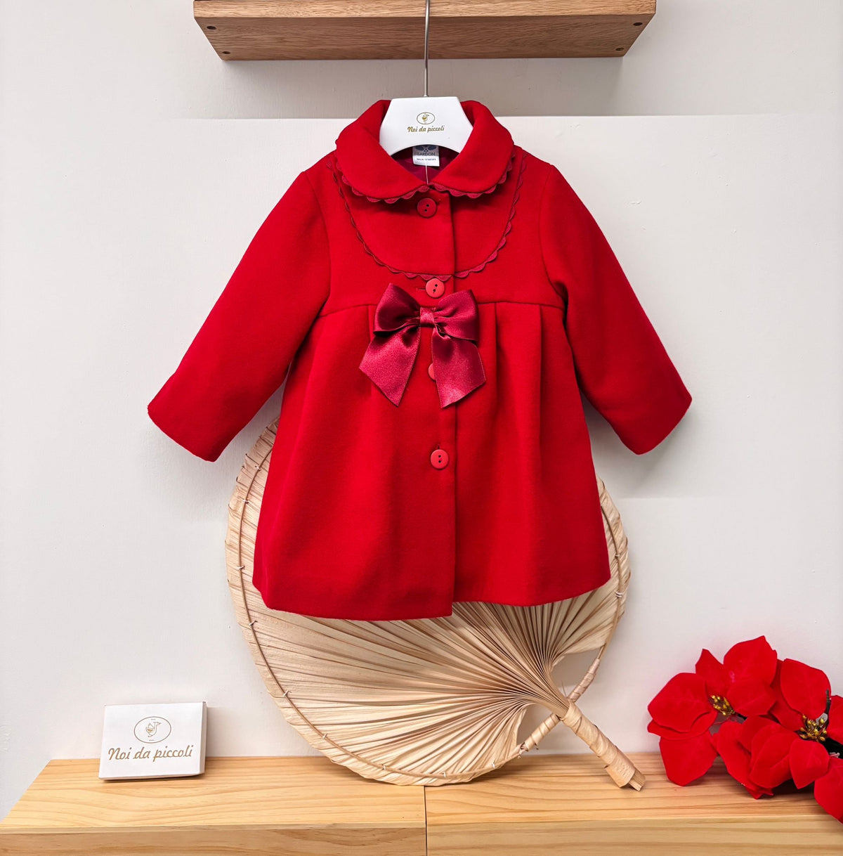 CAPPOTTINO IN PANNO CEREZA - Noi da piccoli