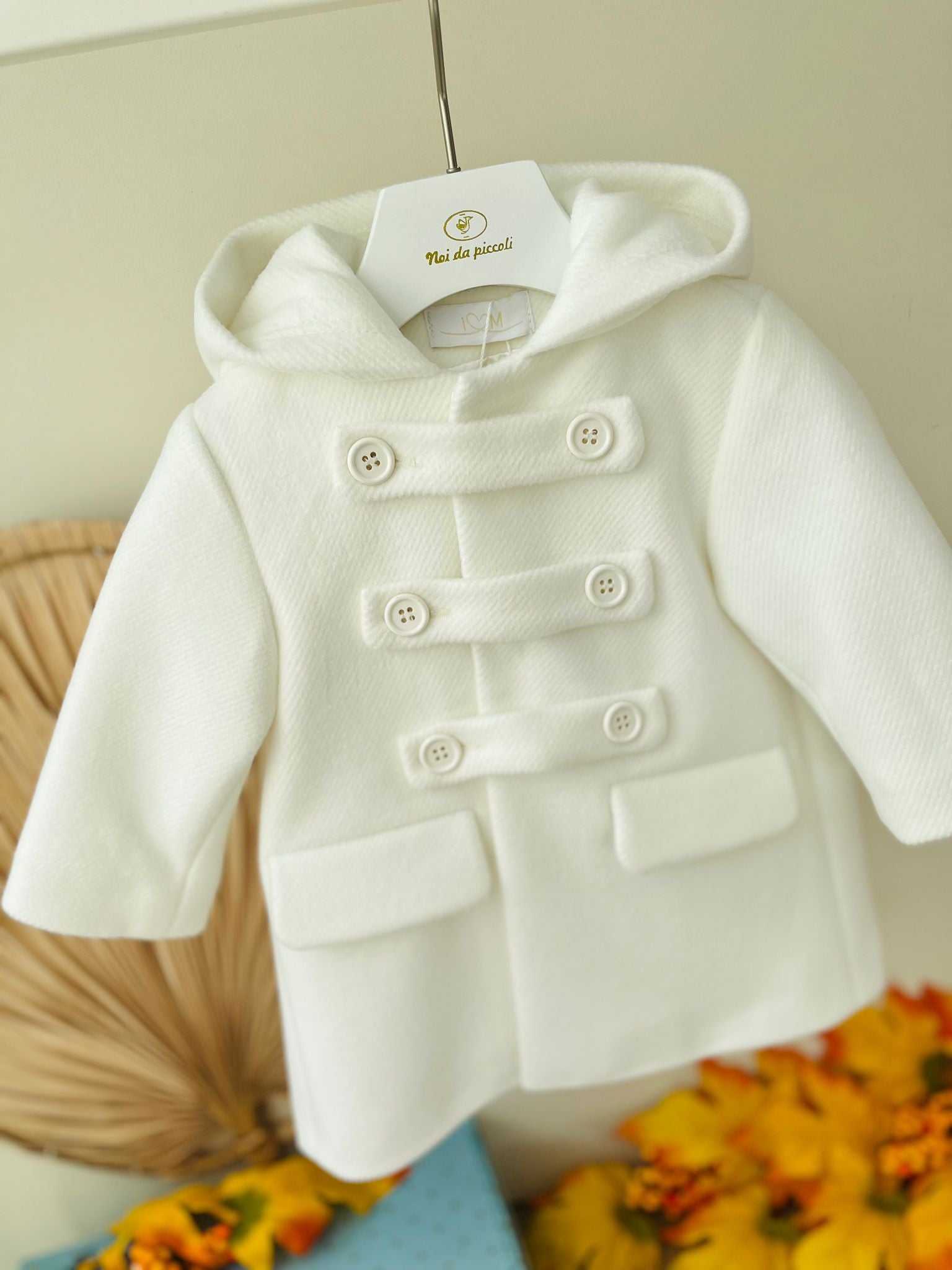 CAPPOTTINO IN PANNO PICCOLO PRINCIPE BIANCO - Noi da piccoli