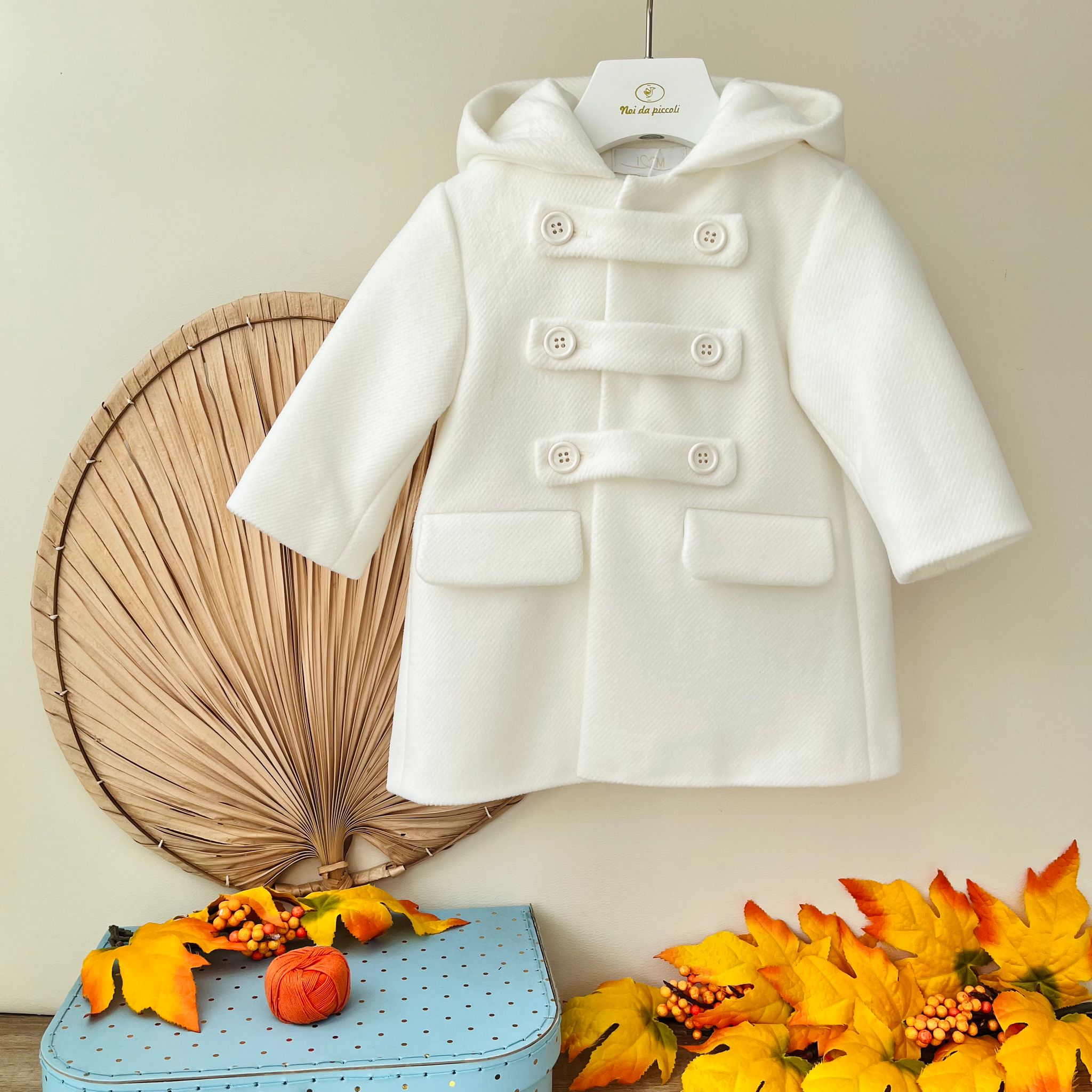 CAPPOTTINO IN PANNO PICCOLO PRINCIPE BIANCO - Noi da piccoli