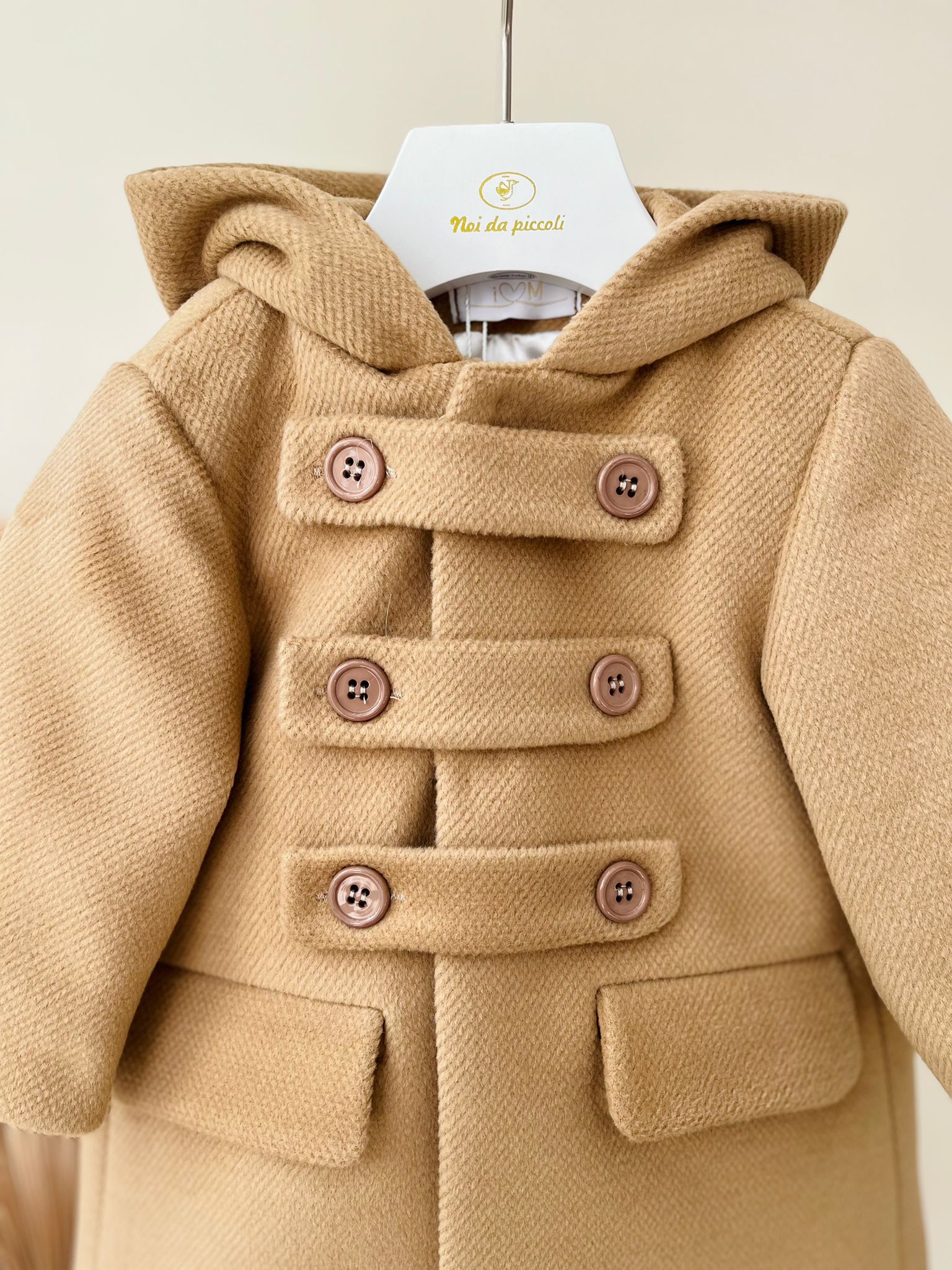 CAPPOTTINO IN PANNO PICCOLO PRINCIPE NOCCIOLA - Noi da piccoli